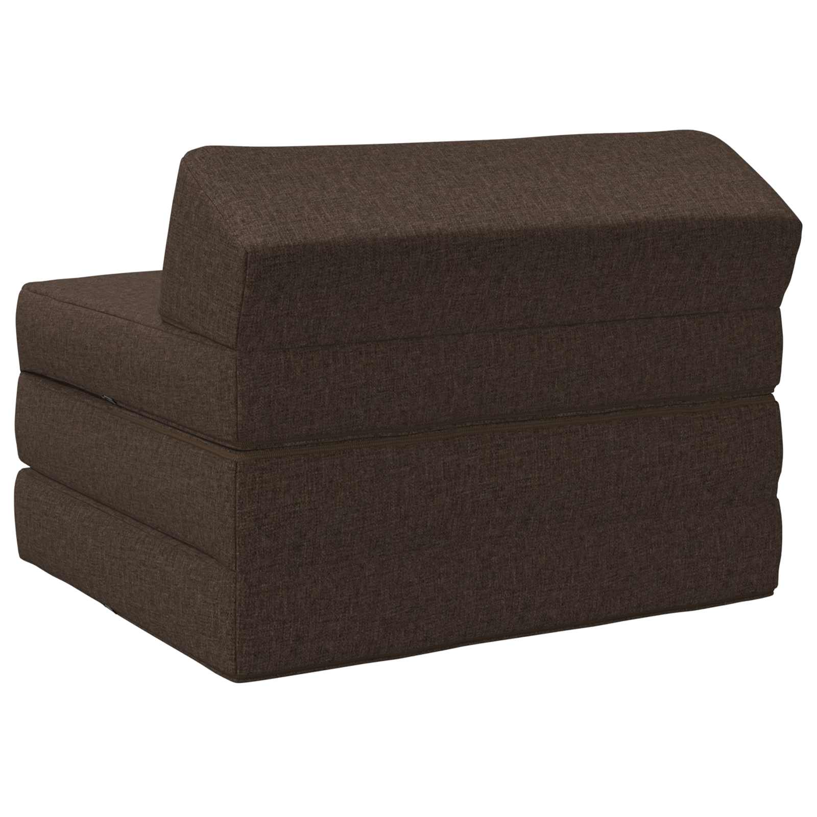 Vouwbare Bankbed Taupe 200 x 70 x 10 cm Stof – afbeelding 4