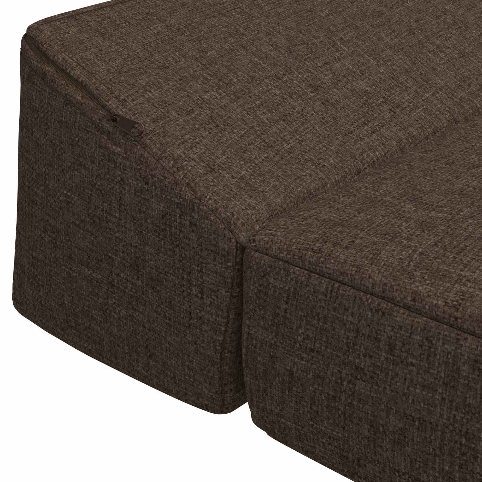 Vouwbare Bankbed Taupe 200 x 70 x 10 cm Stof – afbeelding 5