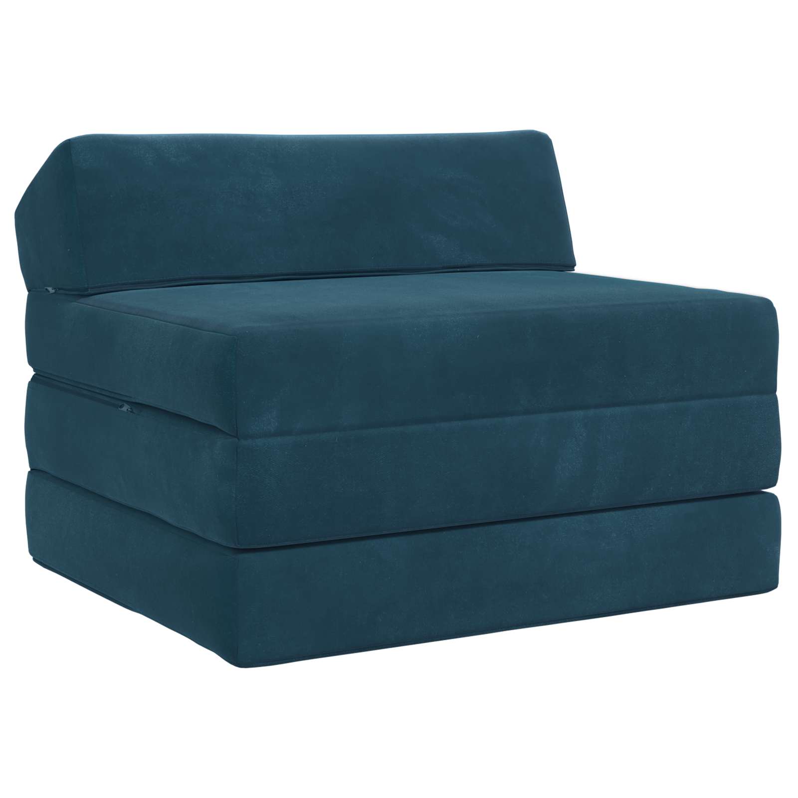 Vouwbare Bankbed Blauw 200 x 70 x 10 cm Fluweel