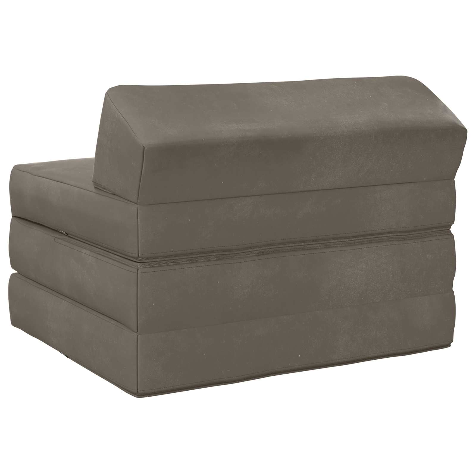 Vouwbare Bankbed Lichtgrijs 200 x 70 x 10 cm Fluweel – afbeelding 4