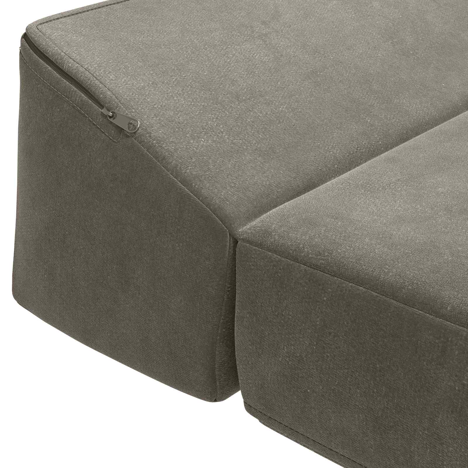 Vouwbare Bankbed Lichtgrijs 200 x 70 x 10 cm Fluweel – afbeelding 5