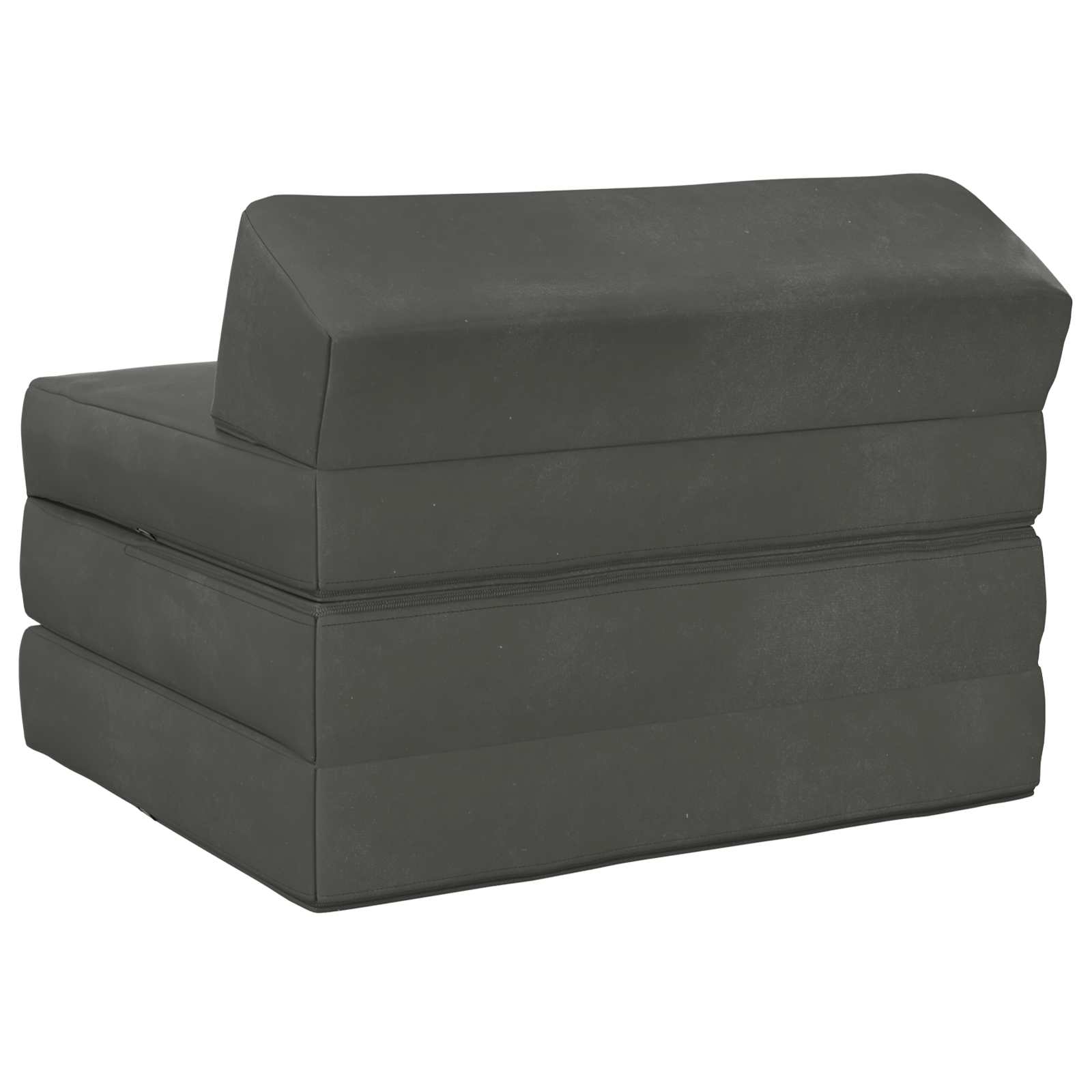 Vouwbare Bankbed Donkergrijs 200 x 70 x 10 cm Fluweel – afbeelding 4
