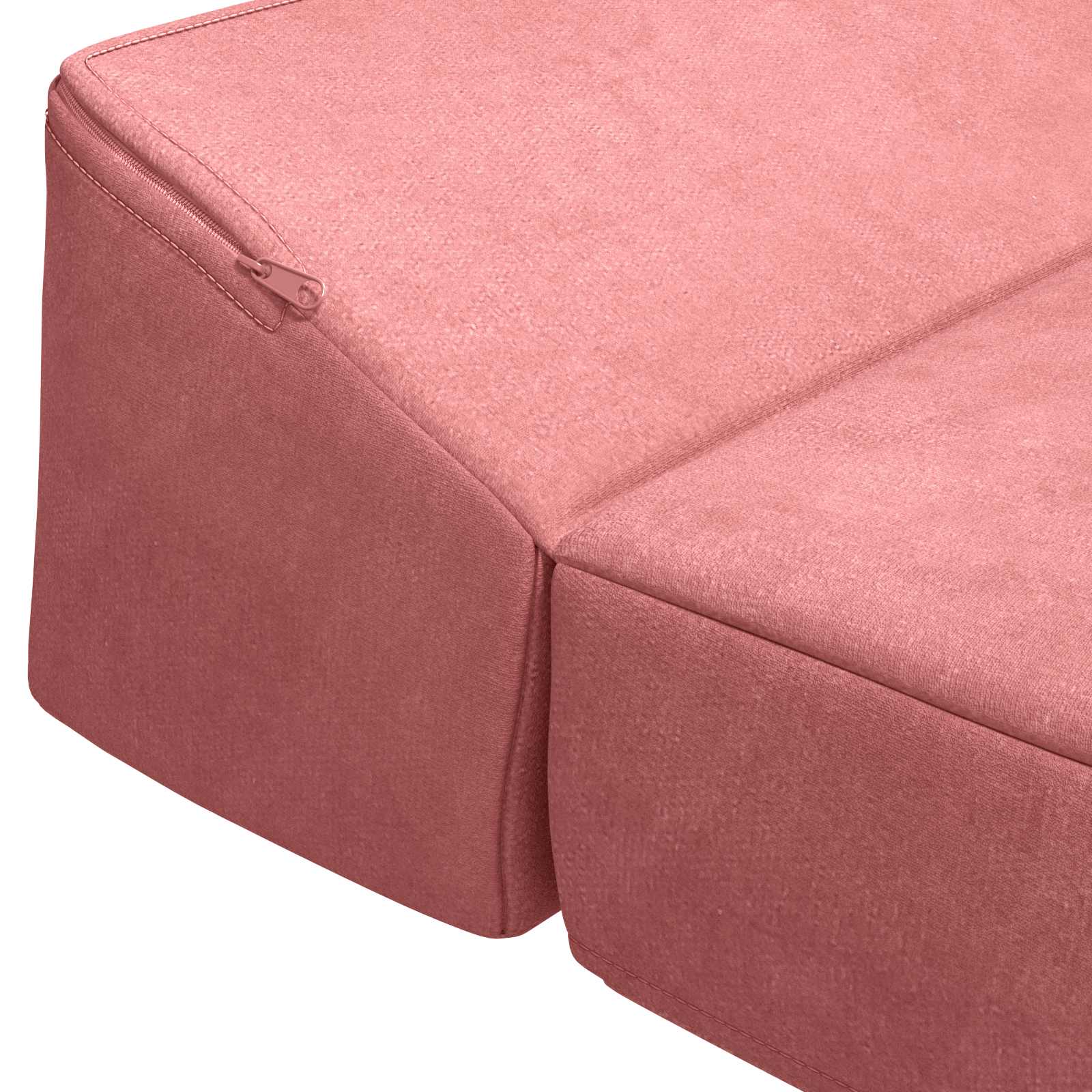 Vouwbare Bankbed Roze 200 x 70 x 10 cm Fluweel – afbeelding 5
