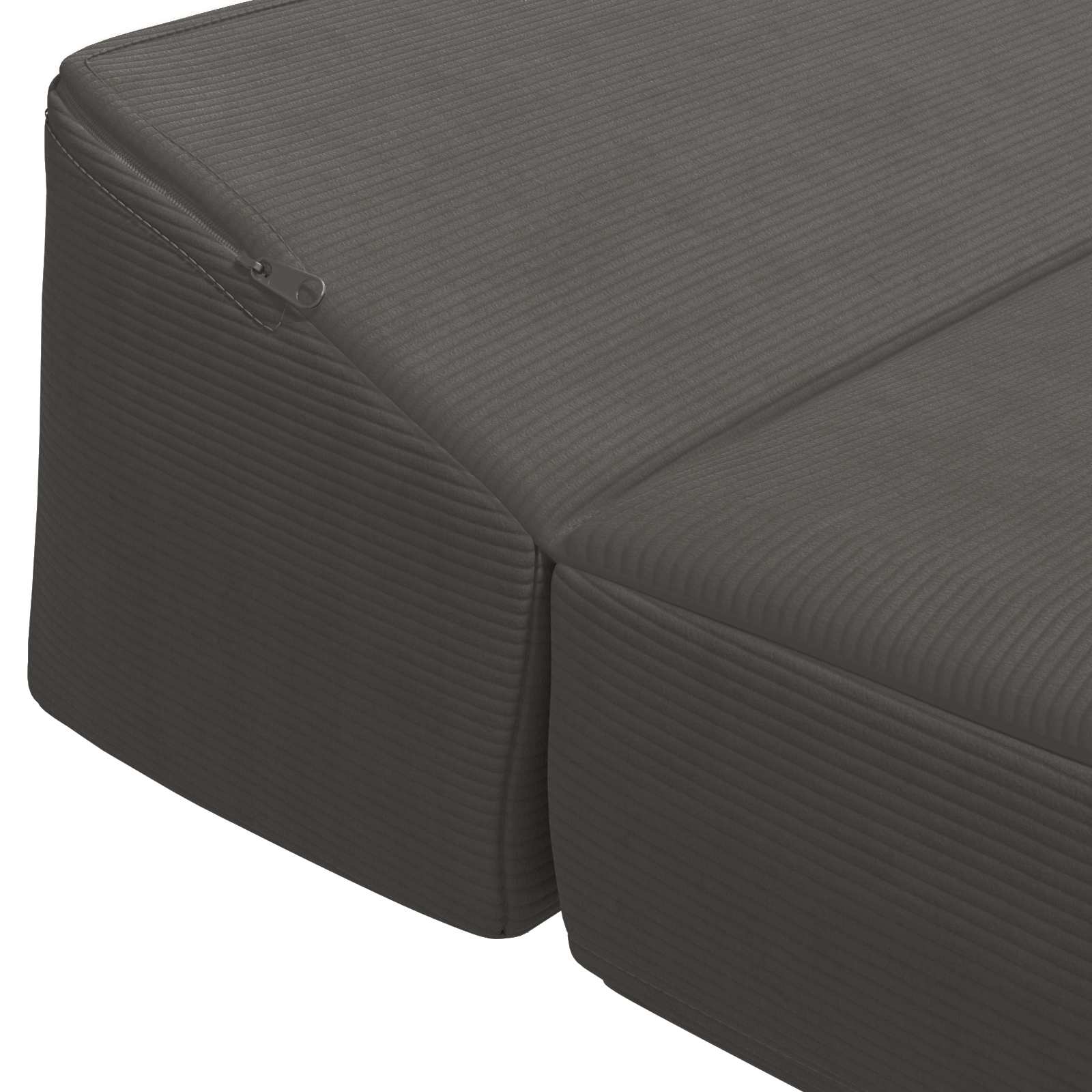 Vouwbare Bankbed Donkergrijs 200 x 70 x 10 cm Katoen Stof – afbeelding 5