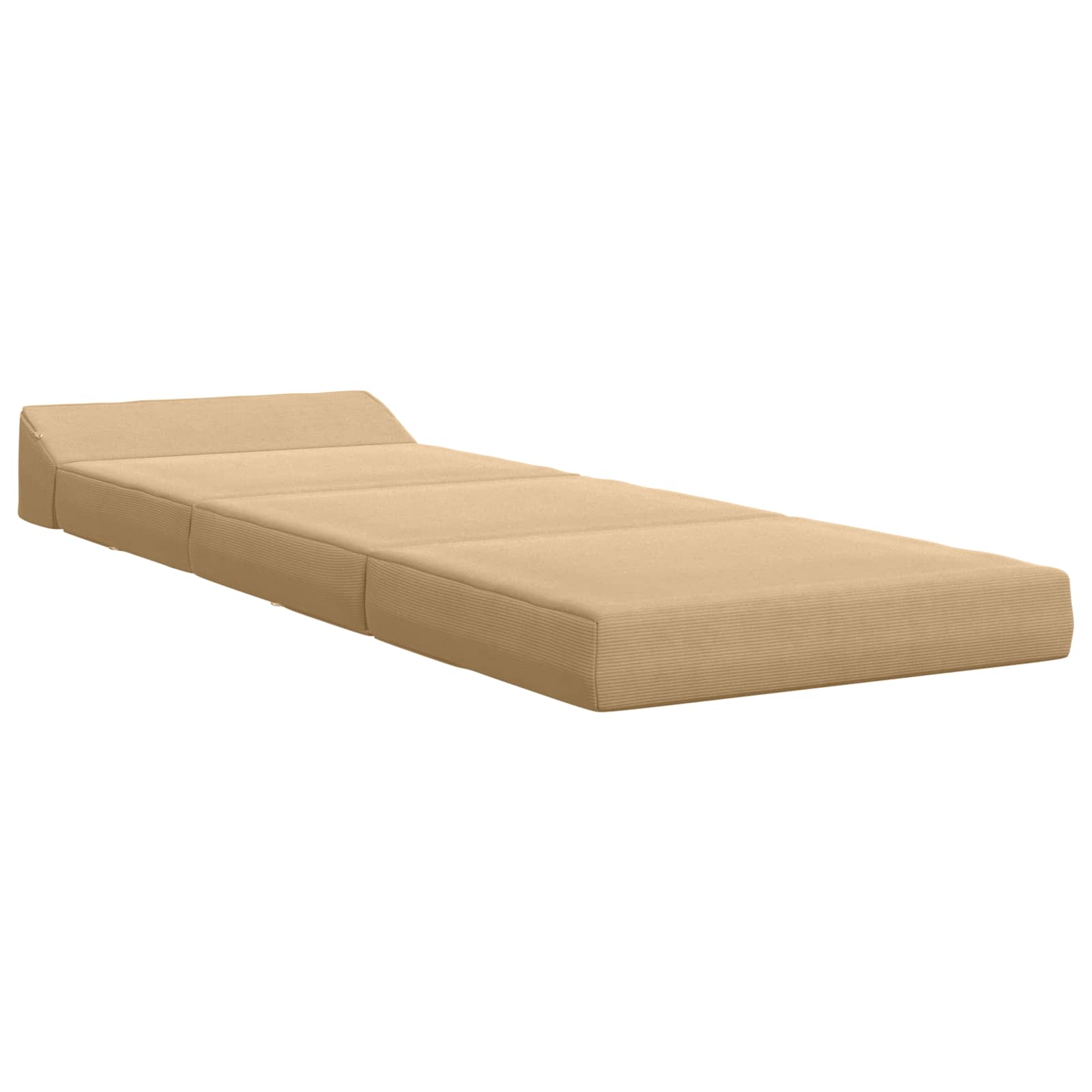 Vouwbare Bankbed Lichtgroen Grijs 200 x 70 x 10 cm Katoen Stof – afbeelding 2