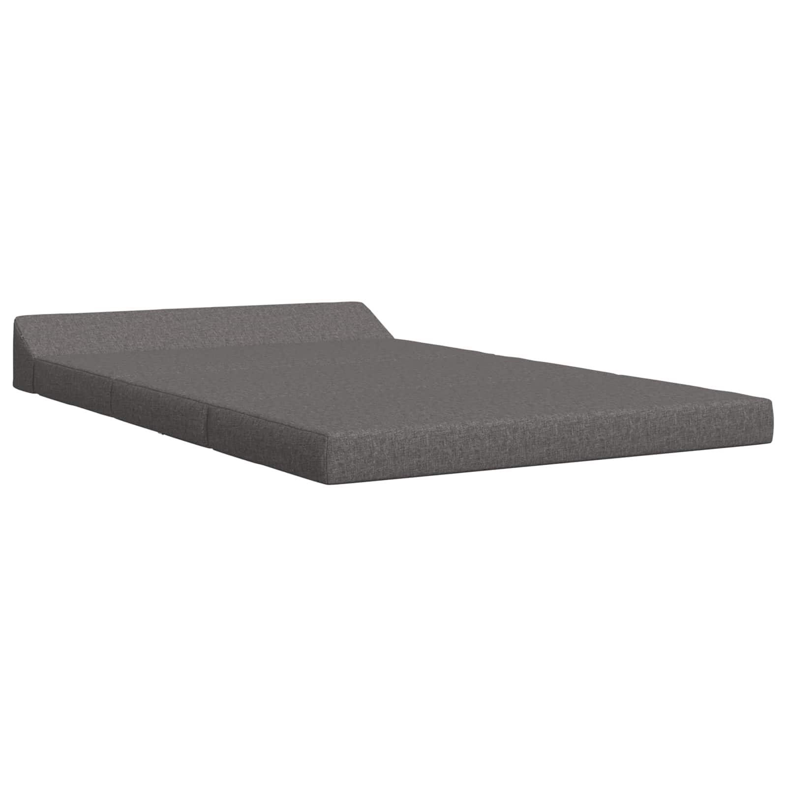 Vouwbare Bankbed Lichtgrijs 120 x 60 x 49 cm Stof – afbeelding 2