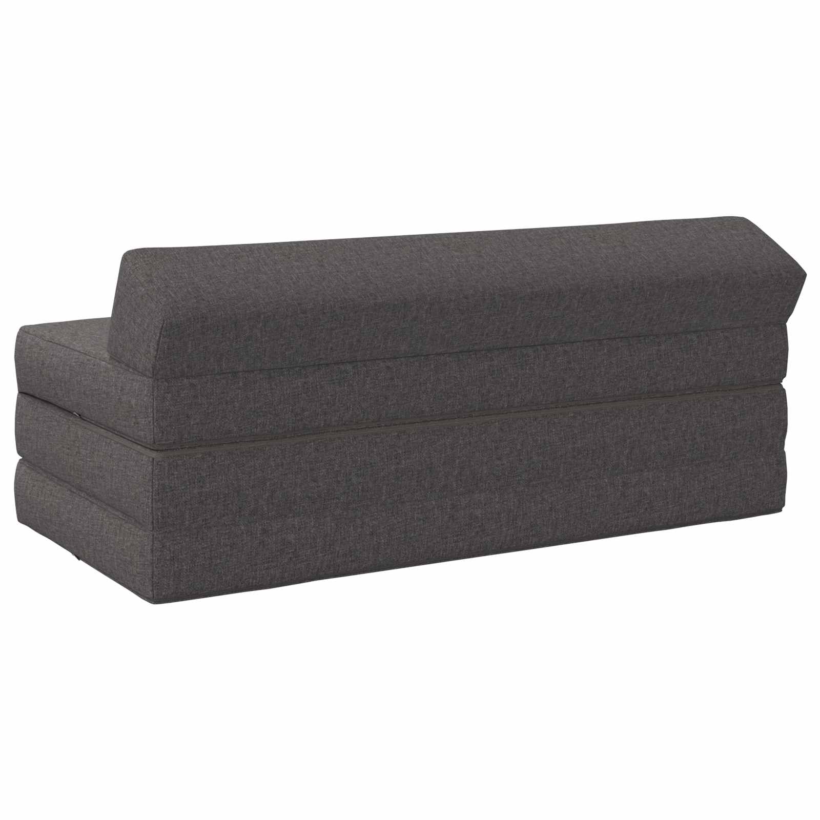 Vouwbare Bankbed Lichtgrijs 120 x 60 x 49 cm Stof – afbeelding 4