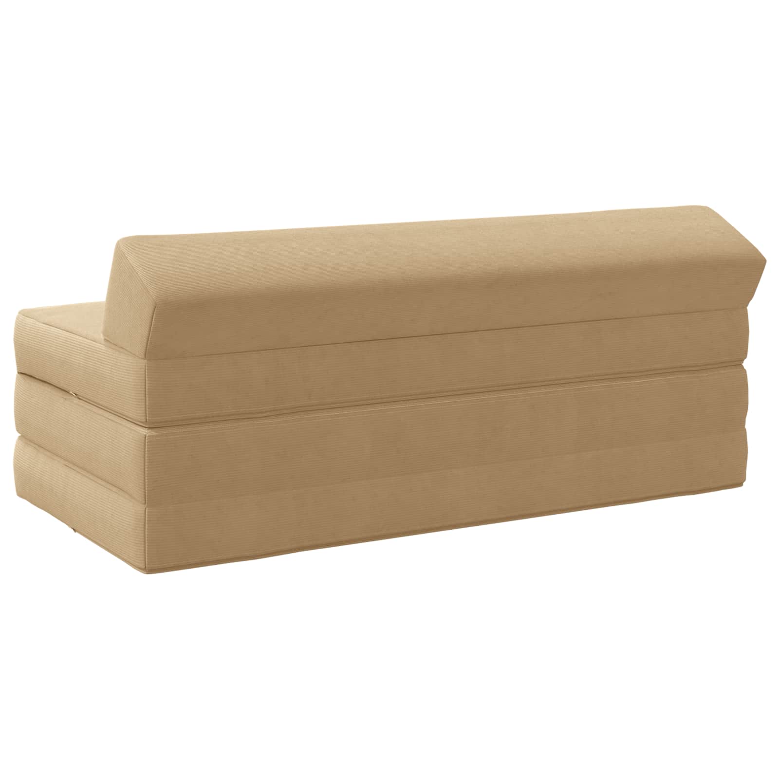 Vouwbare Bankbed Groen Grijs 120 x 60 x 49 cm Stof – afbeelding 4