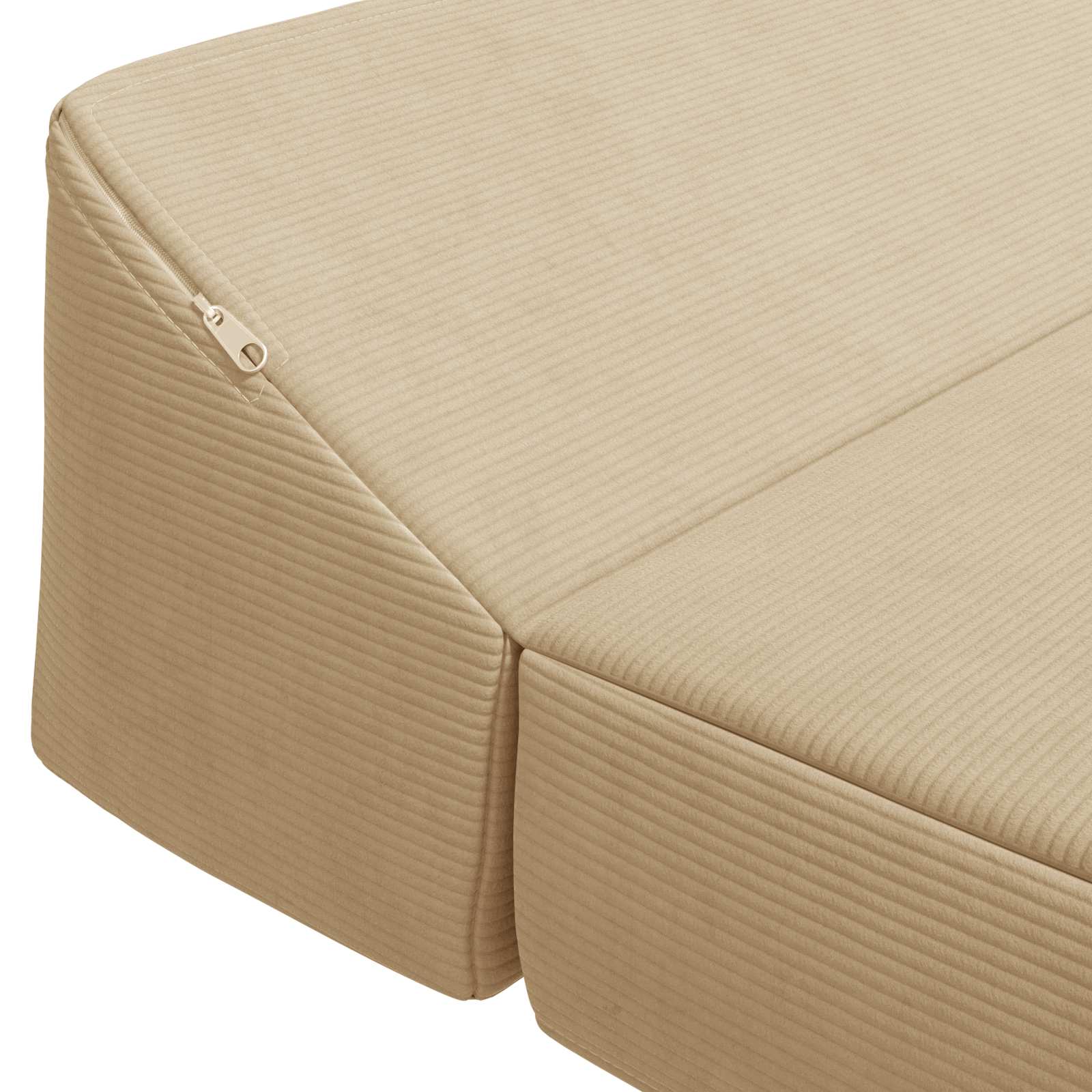 Vouwbare Bankbed Groen Grijs 120 x 60 x 49 cm Stof – afbeelding 5