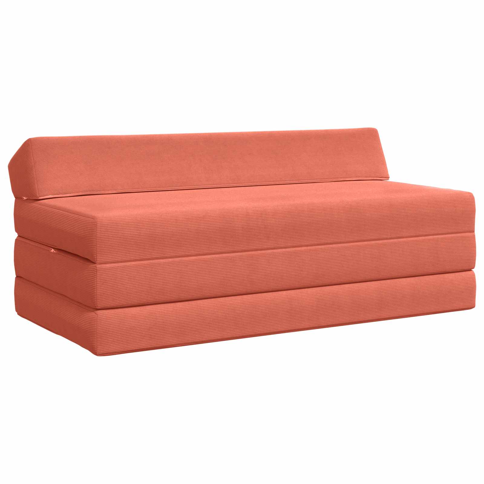 Vouwbare Bankbed Rood-oranje 120 x 60 x 49 cm Stof – afbeelding 1