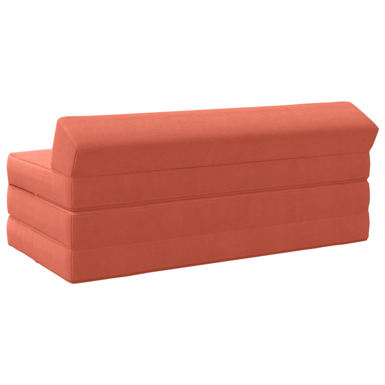 Vouwbare Bankbed Rood-oranje 120 x 60 x 49 cm Stof – afbeelding 4