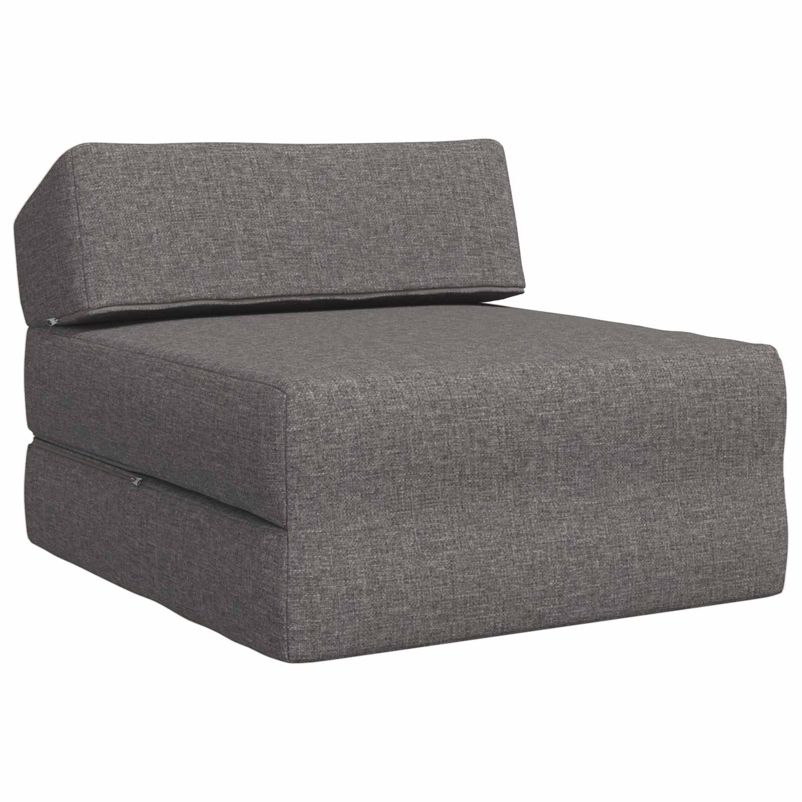 Vouwbare Bankbed Lichtgrijs 60 x 70 x 41 cm Stof – afbeelding 2