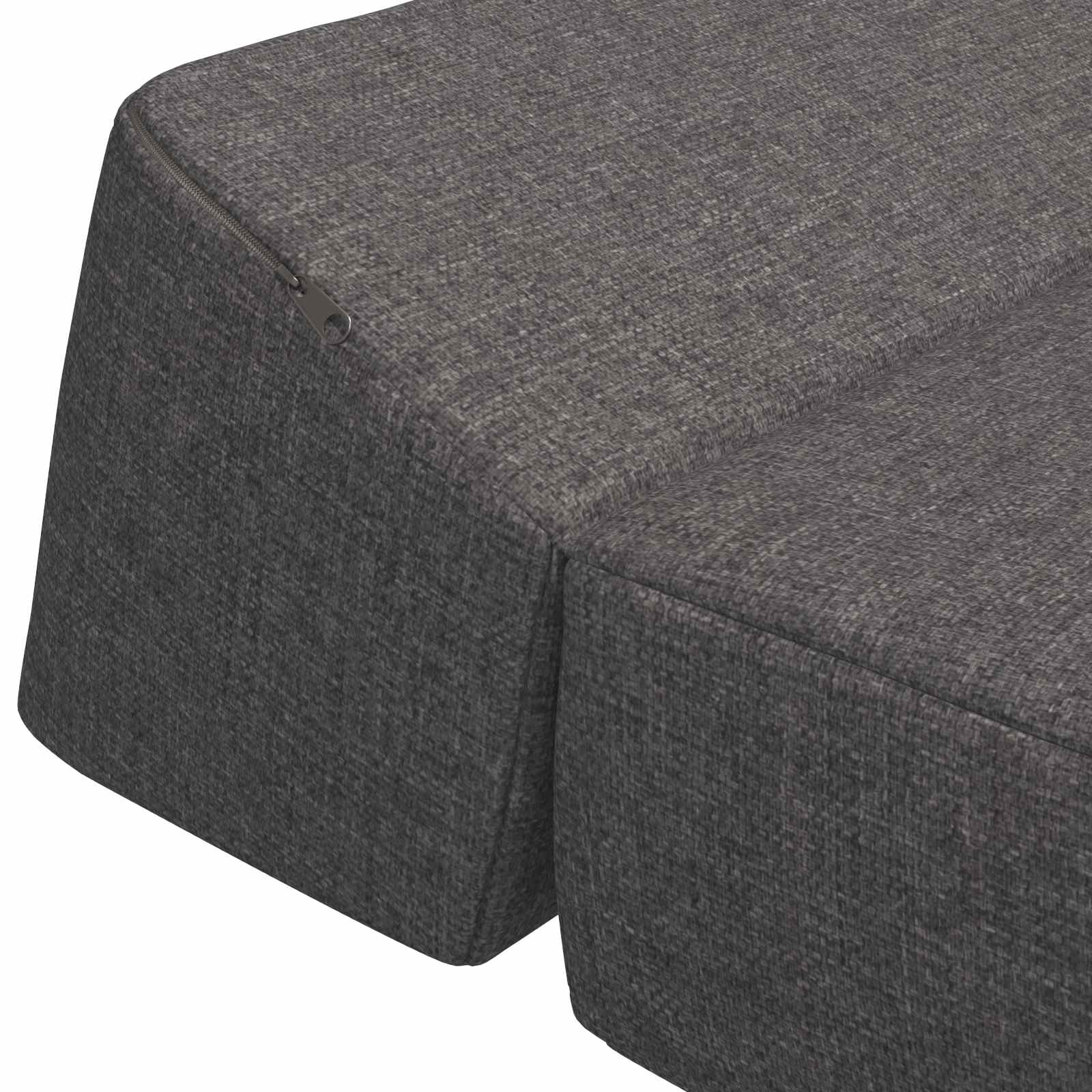 Vouwbare Bankbed Lichtgrijs 60 x 70 x 41 cm Stof – afbeelding 6