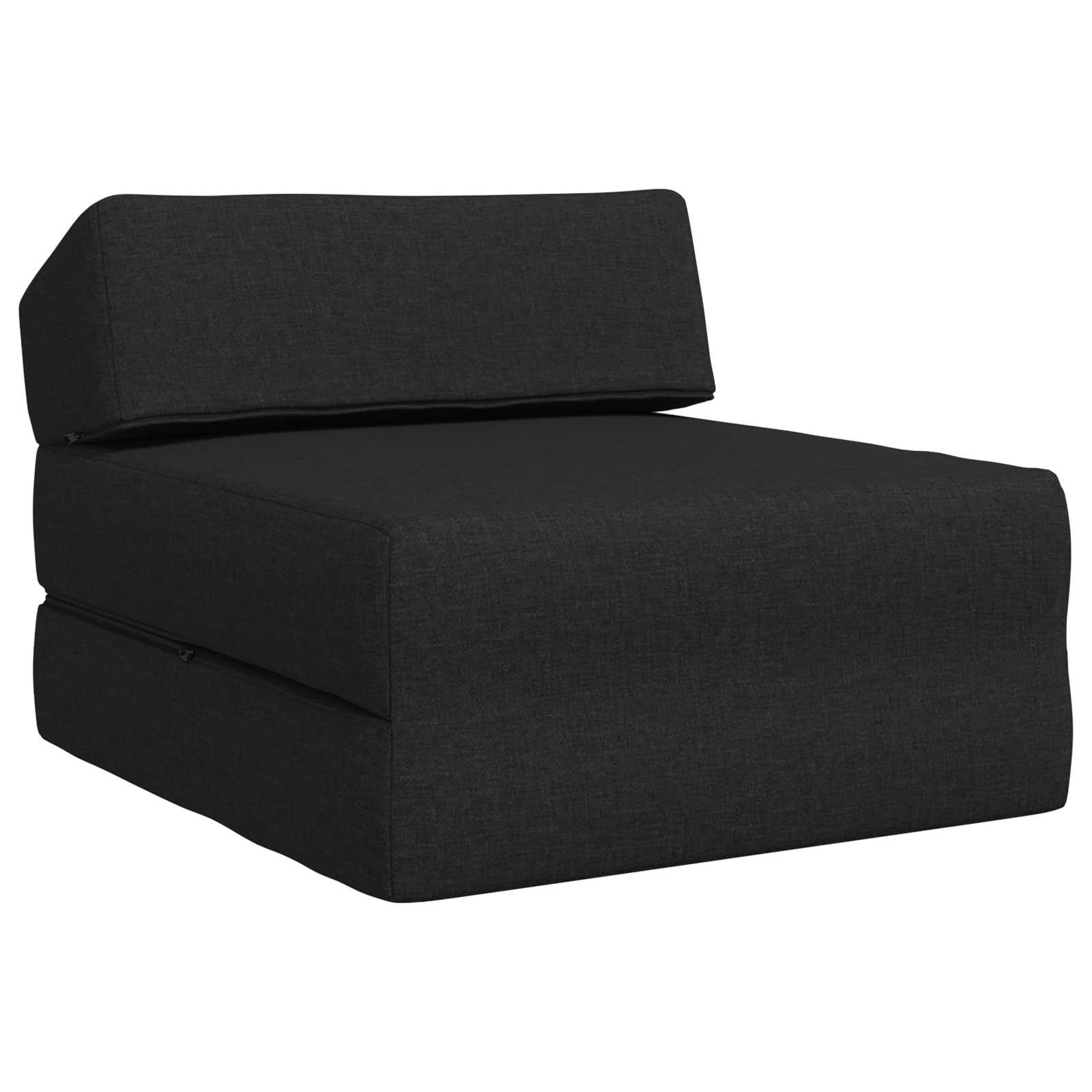 Vouwbare Bankbed Zwart 60 x 70 x 41 cm Stof – afbeelding 2