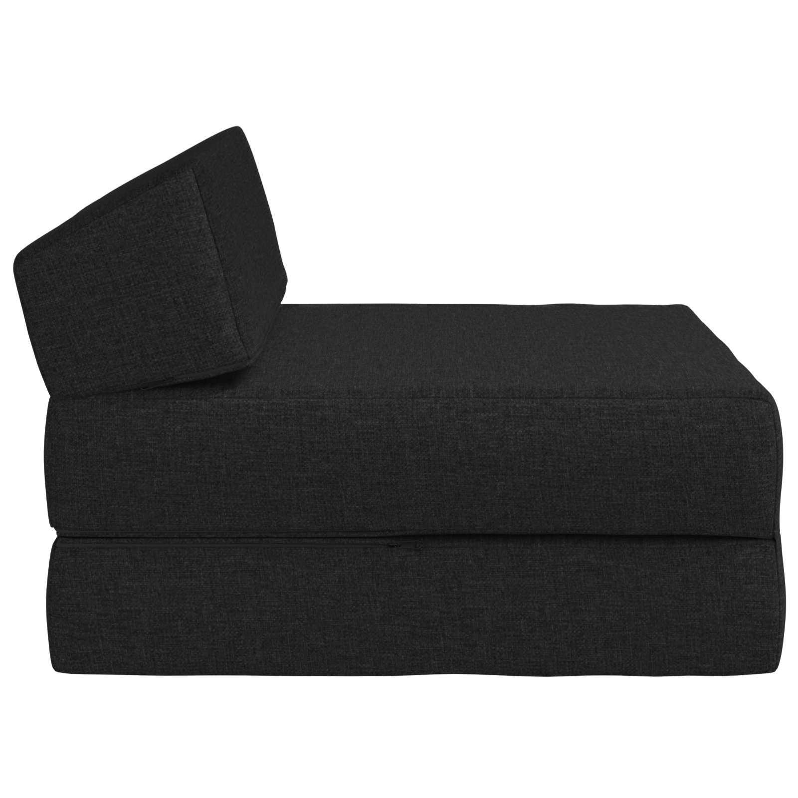 Vouwbare Bankbed Zwart 60 x 70 x 41 cm Stof – afbeelding 4