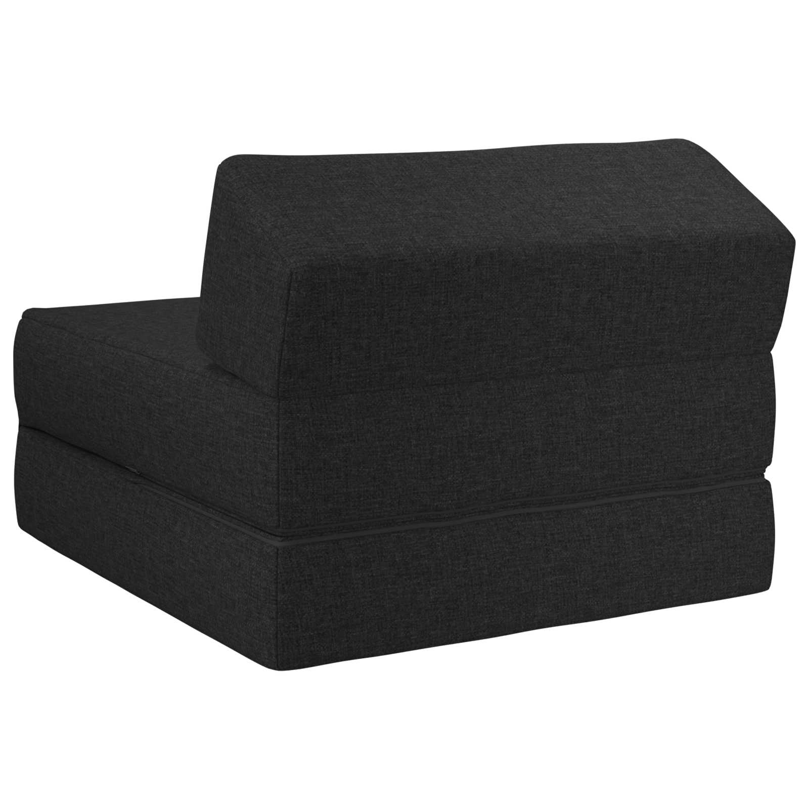 Vouwbare Bankbed Zwart 60 x 70 x 41 cm Stof – afbeelding 5