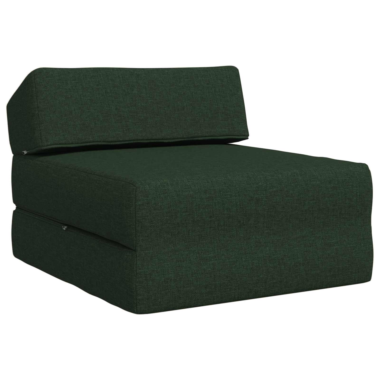Vouwbare Bankbed Donkergroen 60 x 70 x 41 cm Stof – afbeelding 2