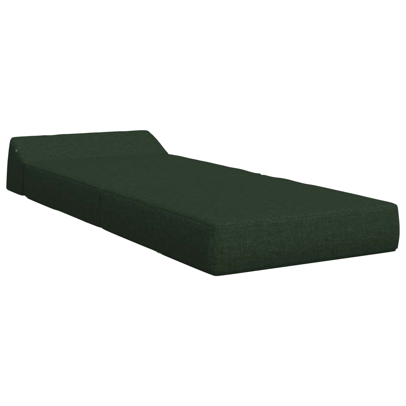 Vouwbare Bankbed Donkergroen 60 x 70 x 41 cm Stof – afbeelding 3
