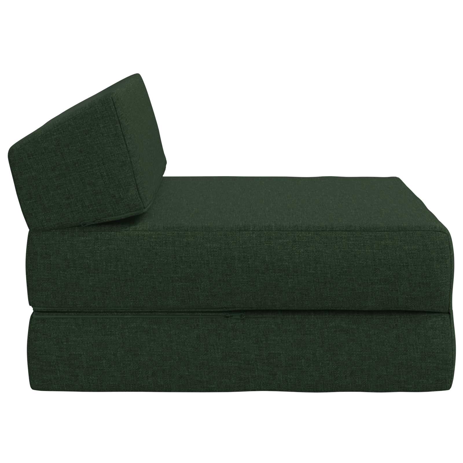 Vouwbare Bankbed Donkergroen 60 x 70 x 41 cm Stof – afbeelding 4