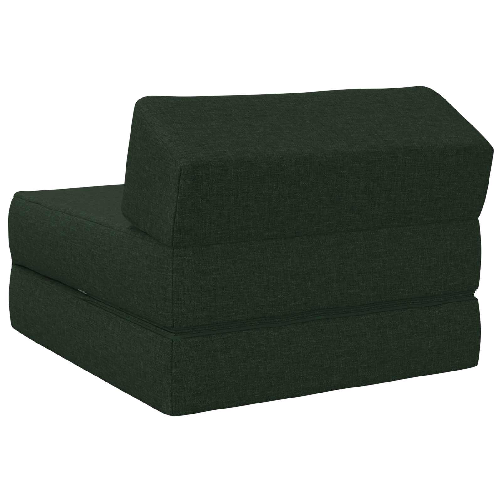 Vouwbare Bankbed Donkergroen 60 x 70 x 41 cm Stof – afbeelding 5