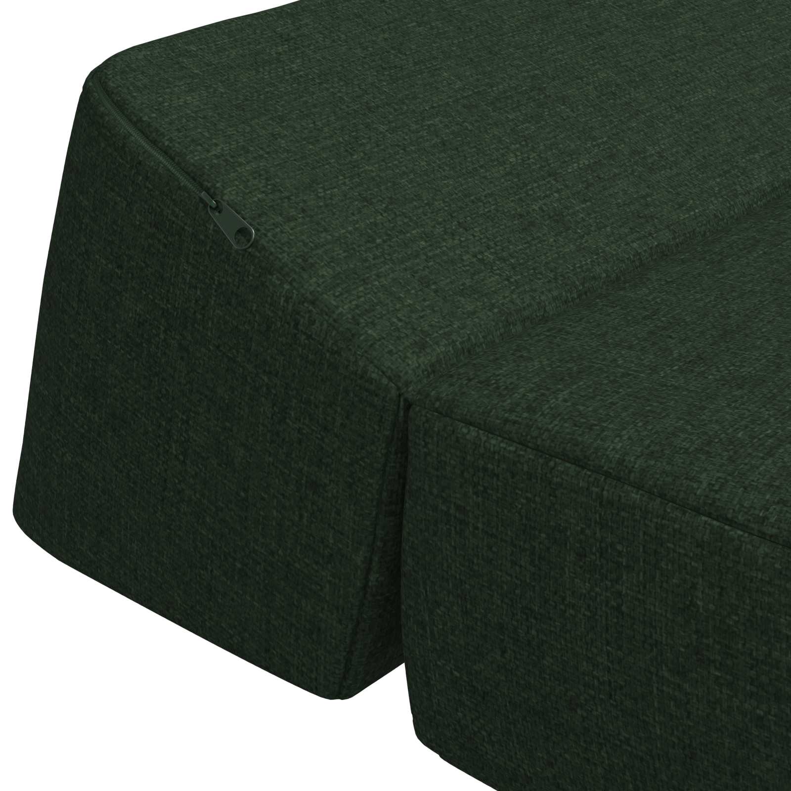 Vouwbare Bankbed Donkergroen 60 x 70 x 41 cm Stof – afbeelding 6