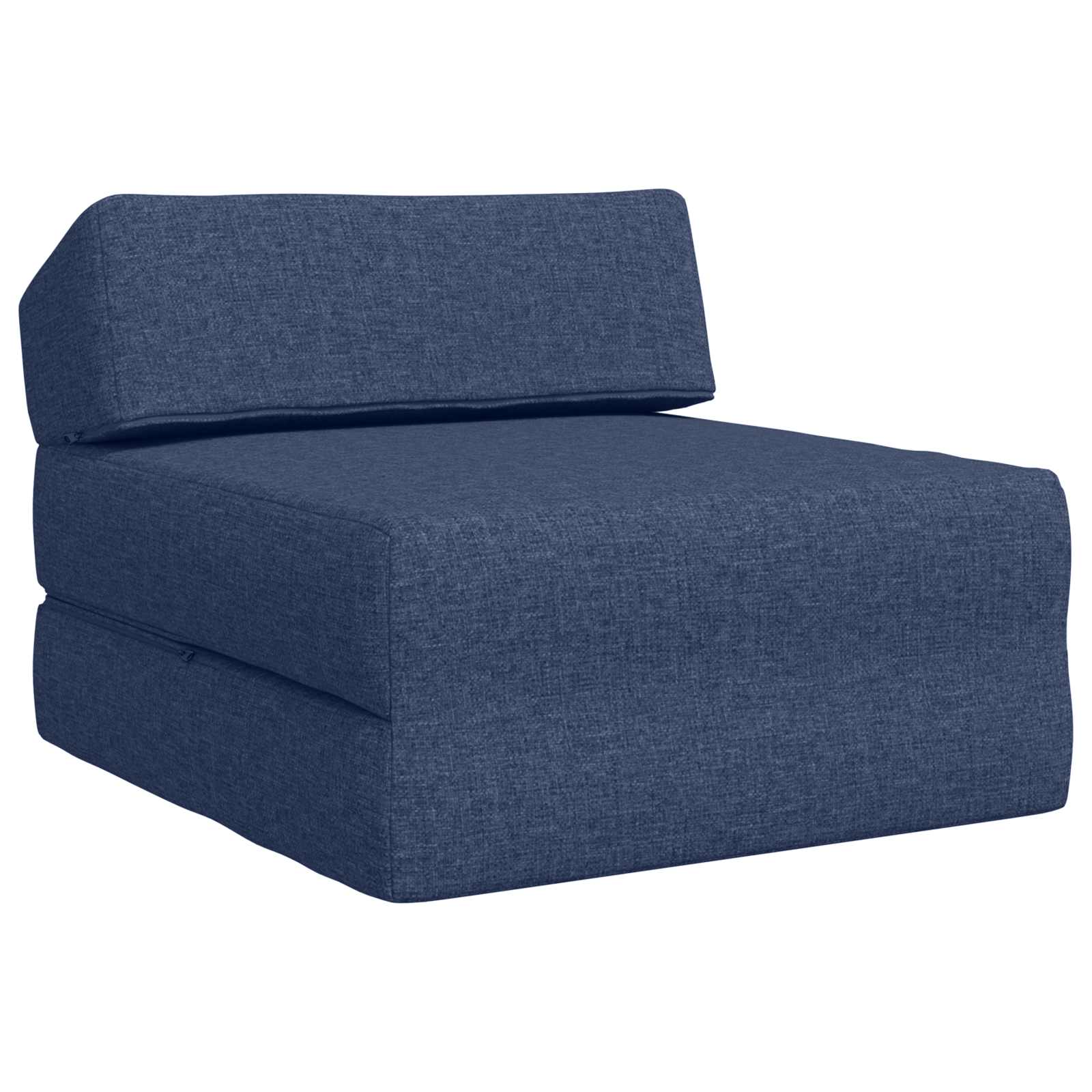 Vouwbare Bankbed Blauw 60 x 70 x 41 cm Stof – afbeelding 2