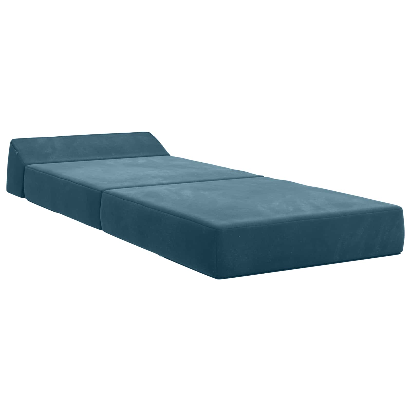 Vouwbare Bankbed Blauw 60 x 70 x 41 cm Stof – afbeelding 3