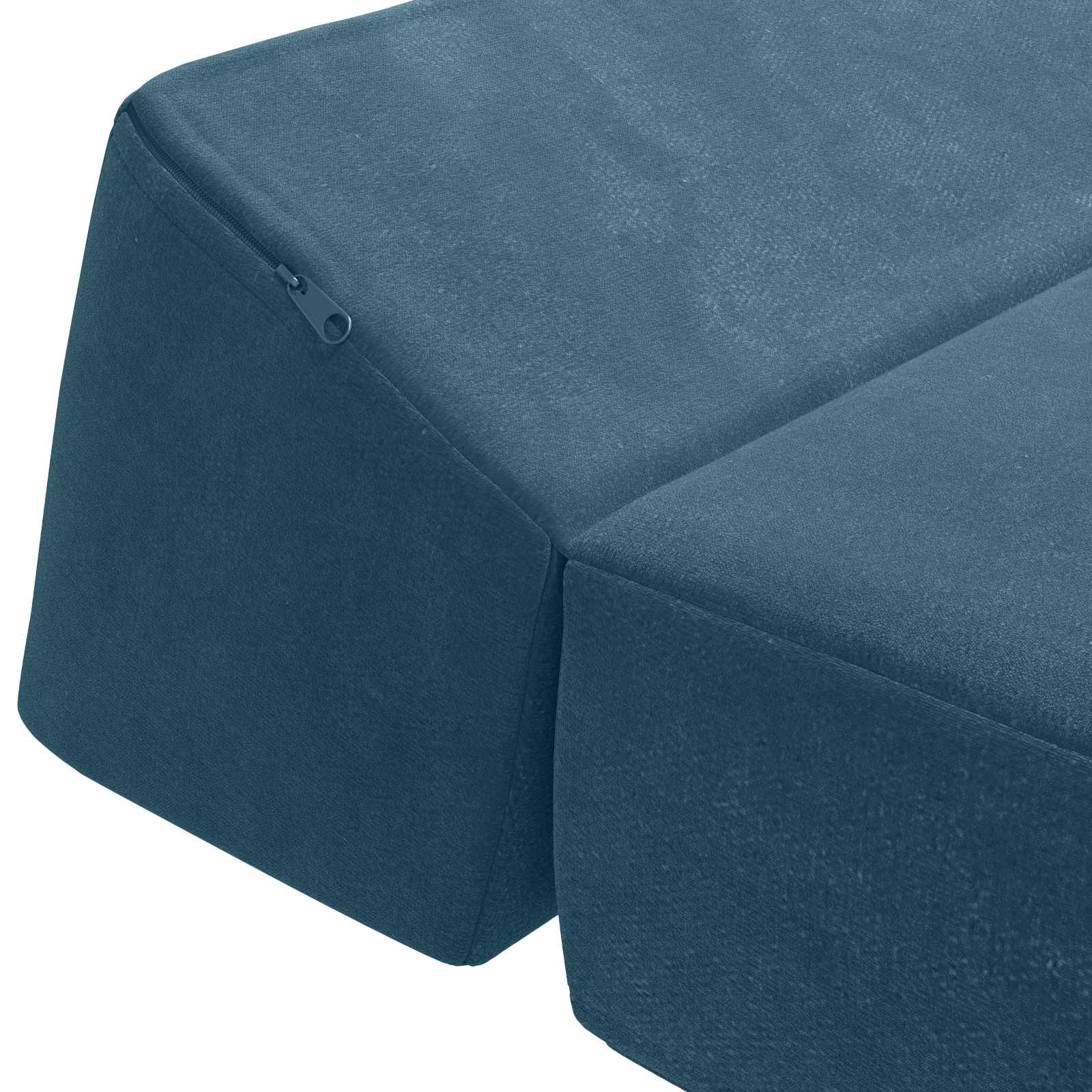 Vouwbare Bankbed Blauw 60 x 70 x 41 cm Stof – afbeelding 6