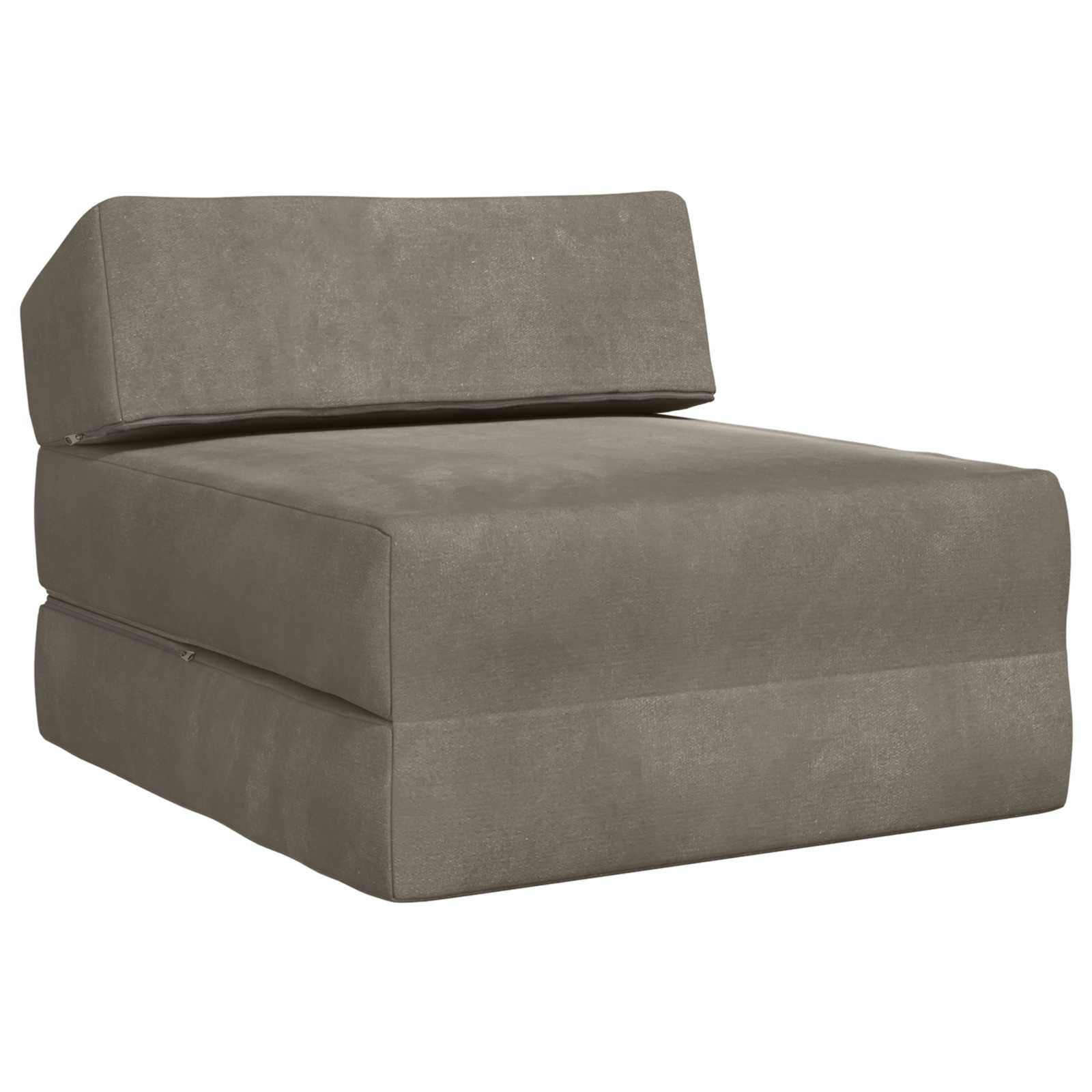 Vouwbare Bankbed Lichtgrijs 60 x 70 x 41 cm Stof – afbeelding 2