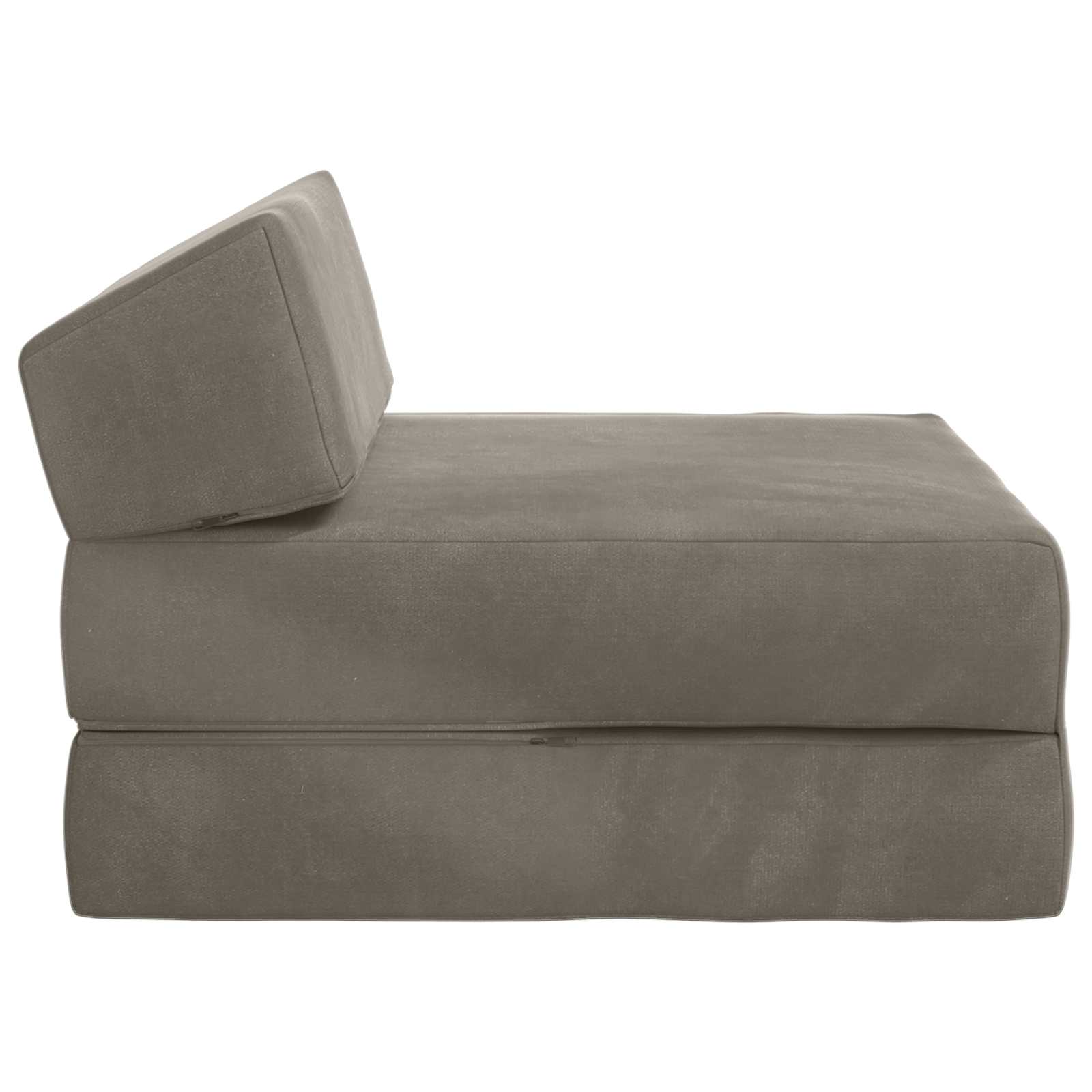 Vouwbare Bankbed Lichtgrijs 60 x 70 x 41 cm Stof – afbeelding 4