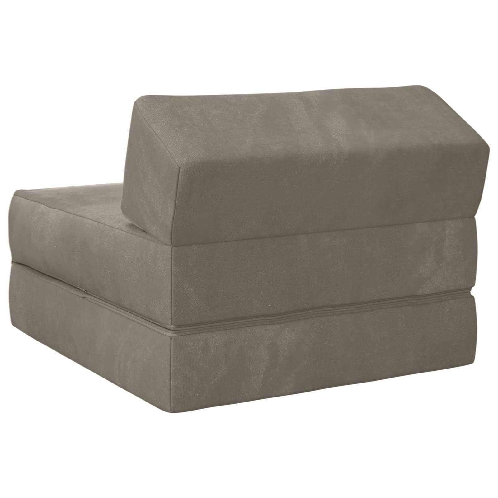 Vouwbare Bankbed Lichtgrijs 60 x 70 x 41 cm Stof – afbeelding 5
