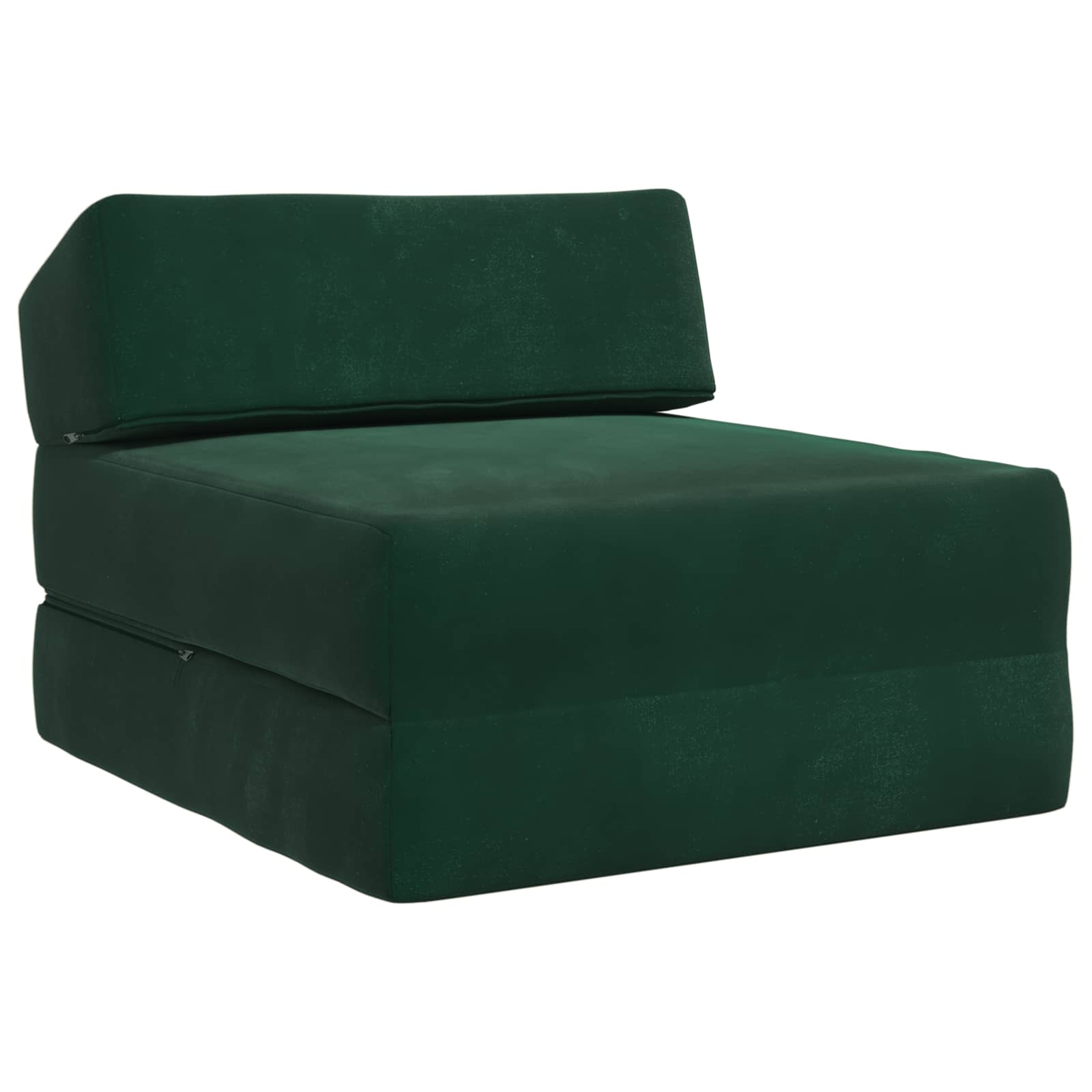 Vouwbare Bankbed Donkergroen 60 x 70 x 41 cm Stof – afbeelding 2