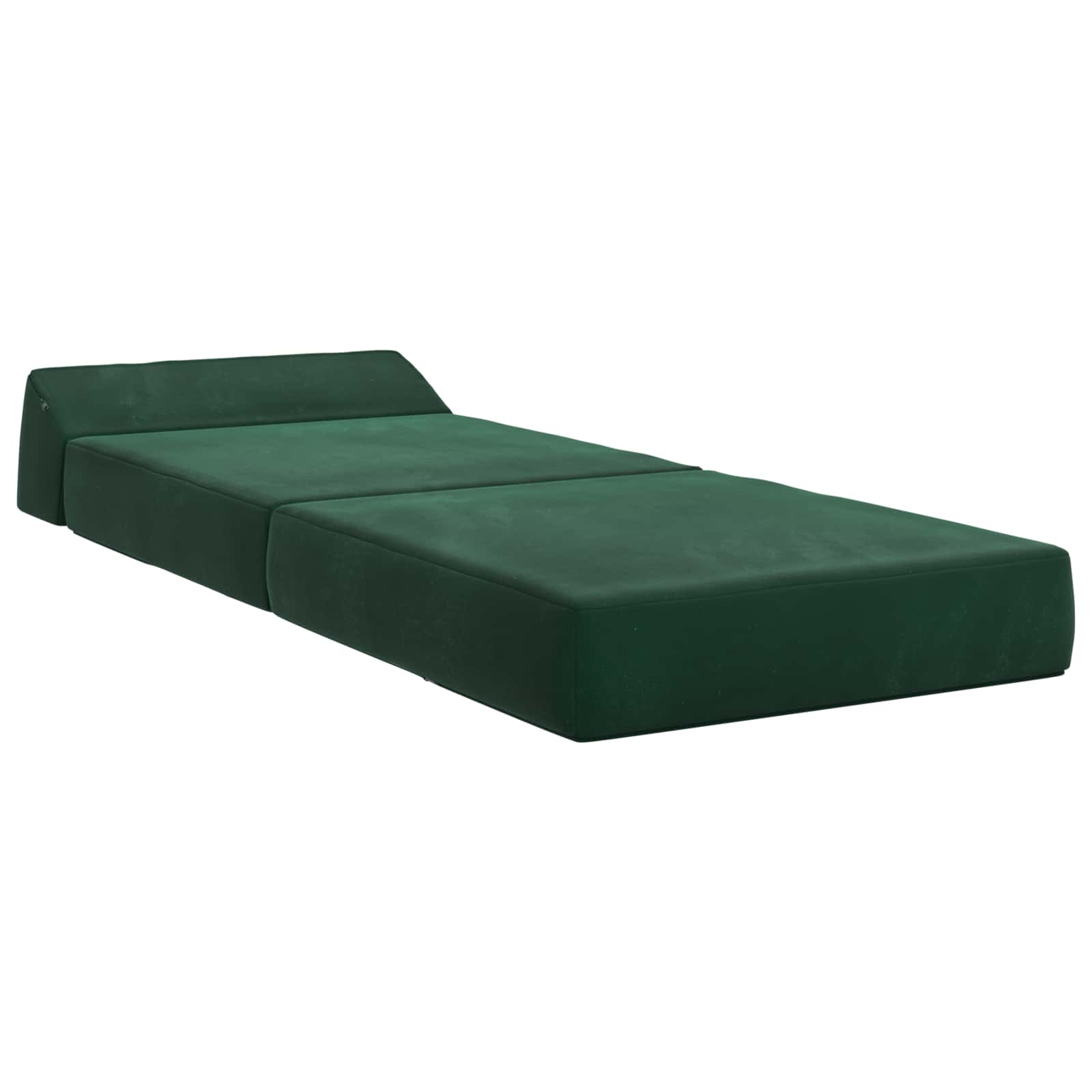 Vouwbare Bankbed Donkergroen 60 x 70 x 41 cm Stof – afbeelding 3