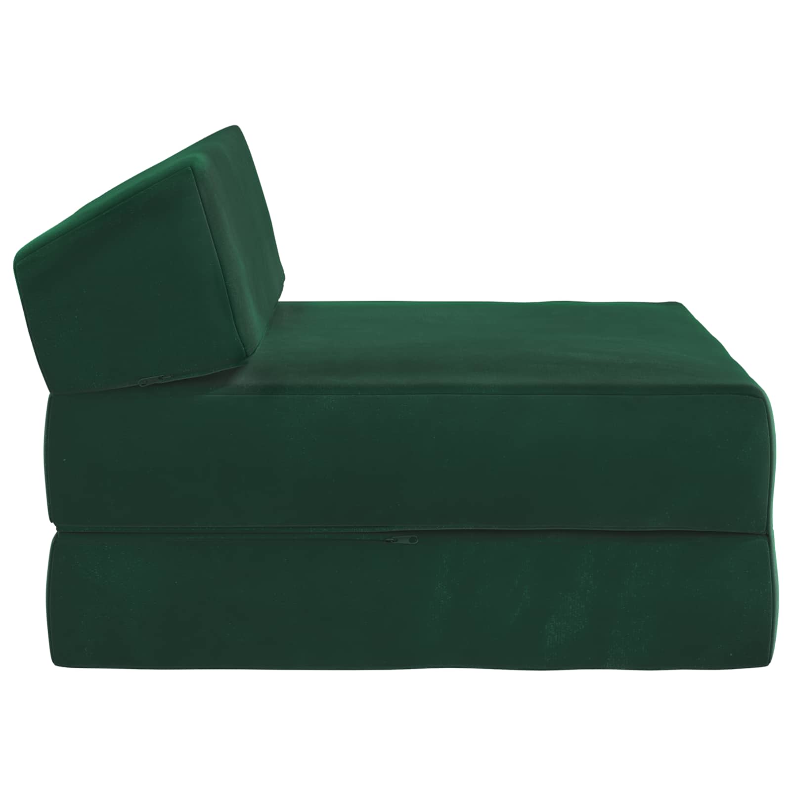 Vouwbare Bankbed Donkergroen 60 x 70 x 41 cm Stof – afbeelding 4