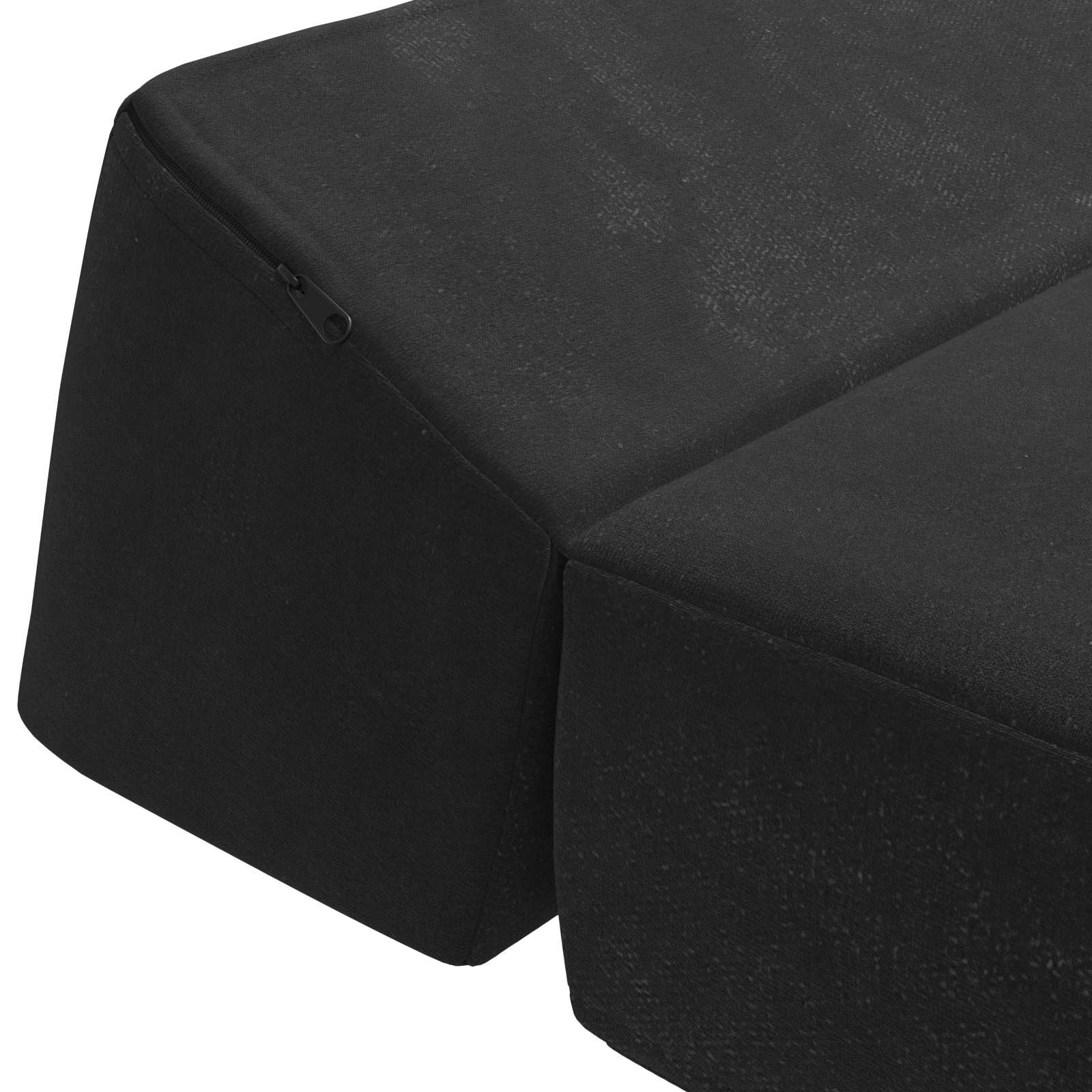 Vouwbare Bankbed Zwart 60 x 70 x 41 cm Stof – afbeelding 6
