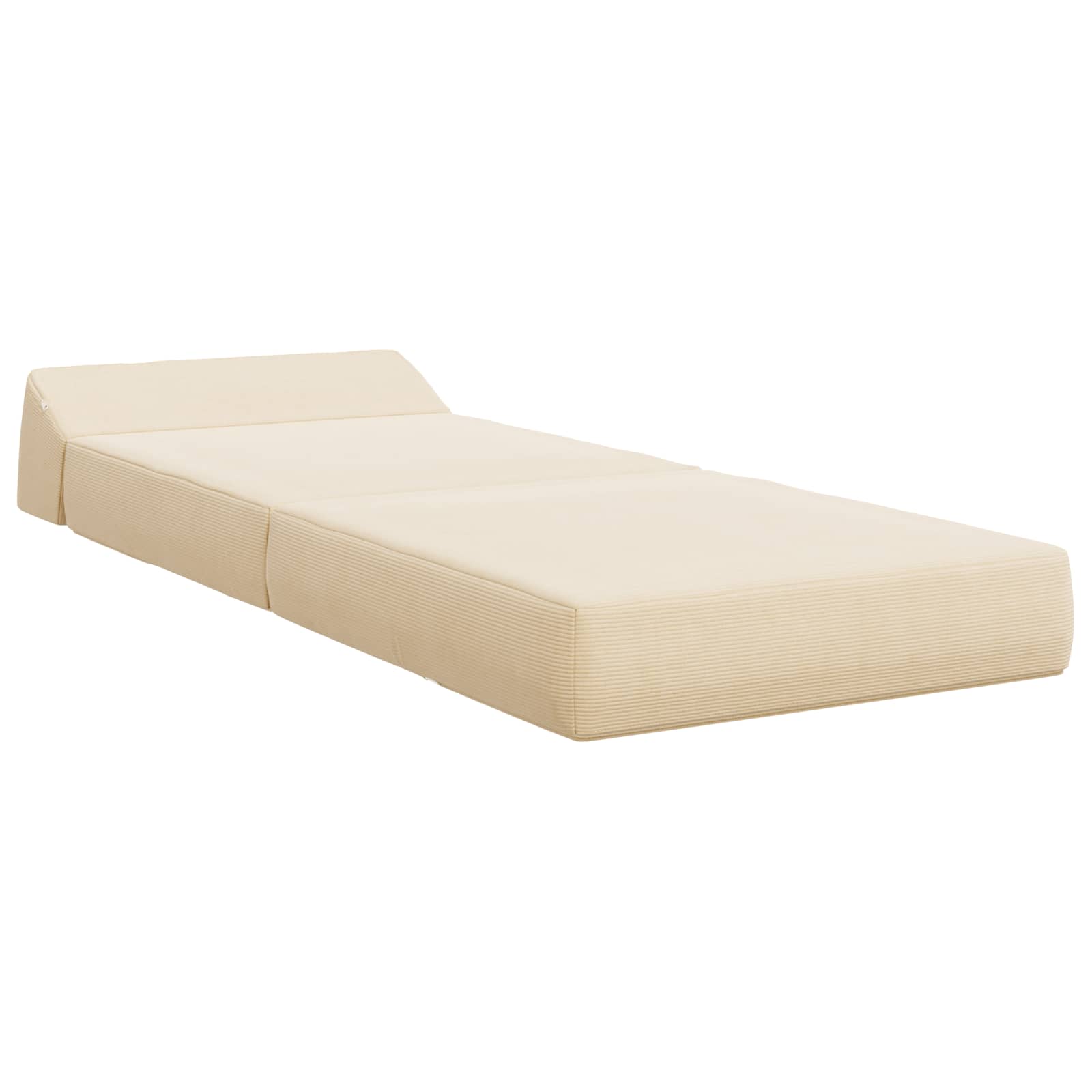 Vouwbare Bankbed Crèmekleurig 60 x 70 x 41 cm Stof – afbeelding 3