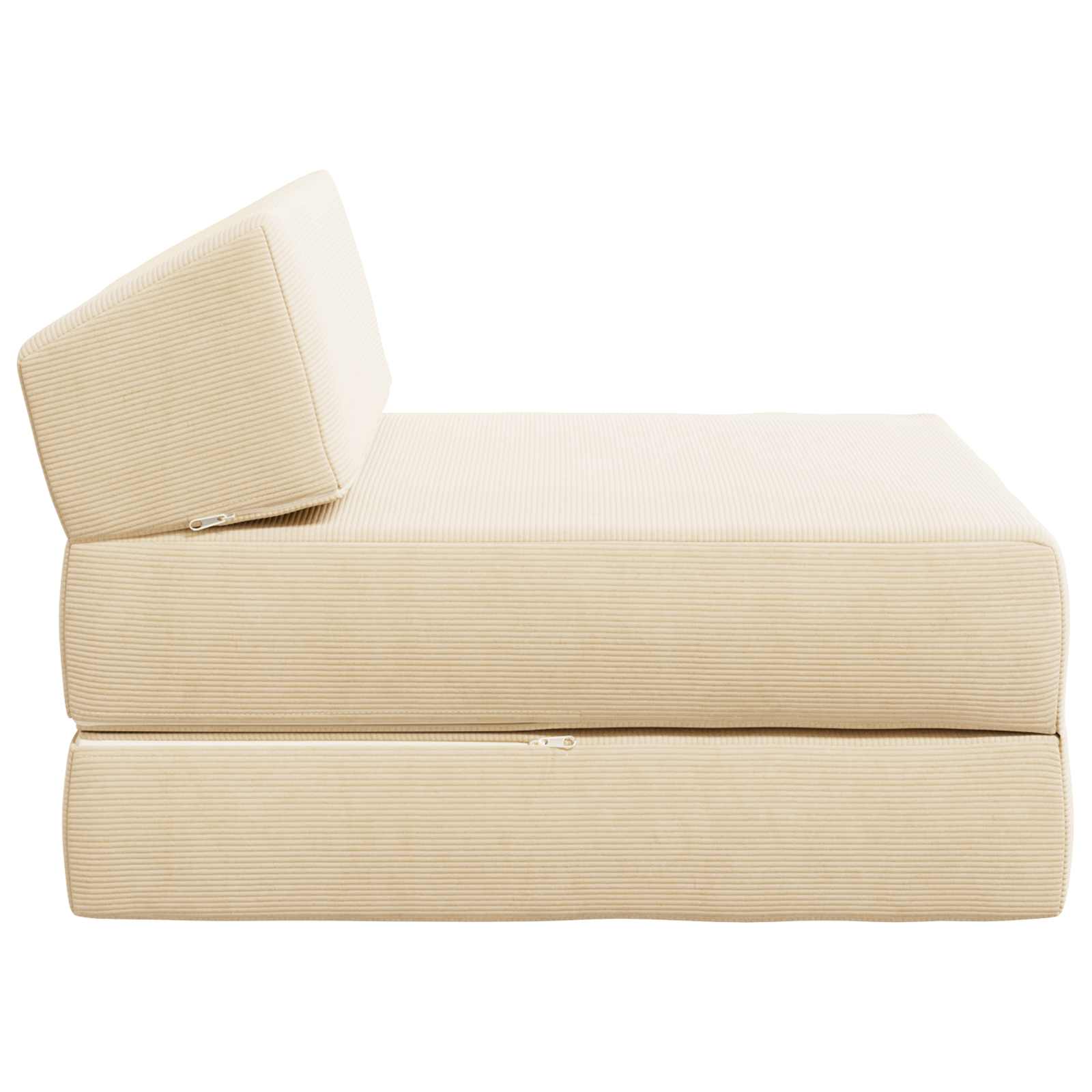 Vouwbare Bankbed Crèmekleurig 60 x 70 x 41 cm Stof – afbeelding 4