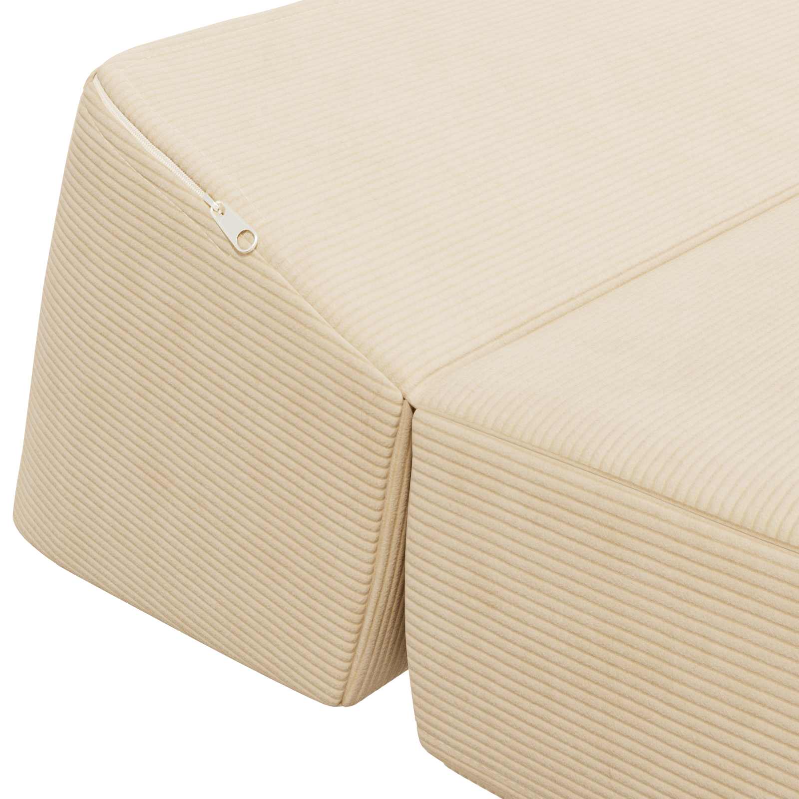 Vouwbare Bankbed Crèmekleurig 60 x 70 x 41 cm Stof – afbeelding 6