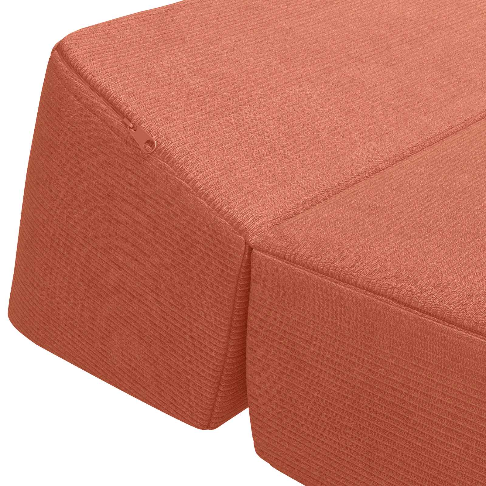 Vouwbare Bankbed Rood-oranje 60 x 70 x 41 cm Stof – afbeelding 6