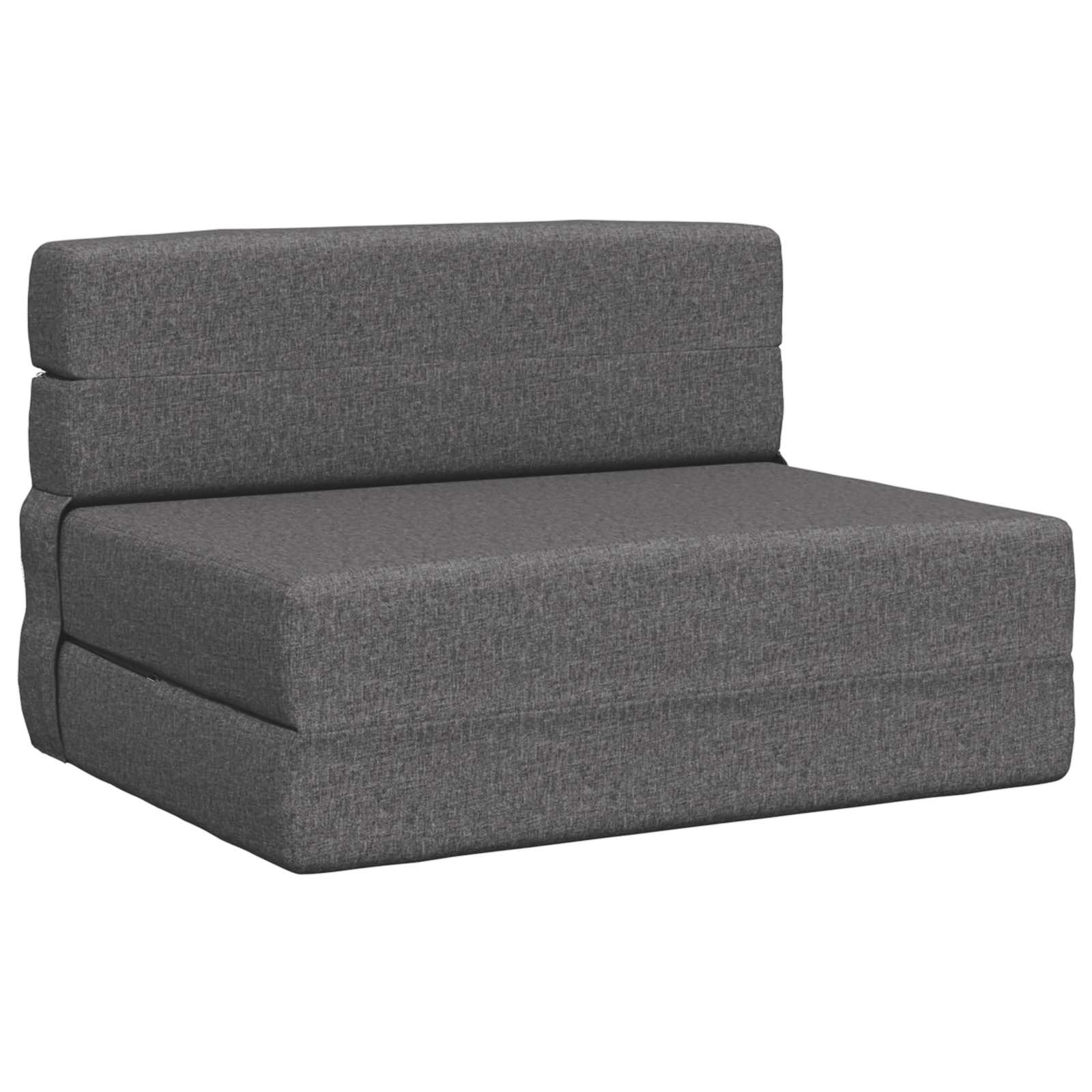 Vouwbare Bankbed Lichtgrijs 70 x 72 x 60 cm Stof – afbeelding 2