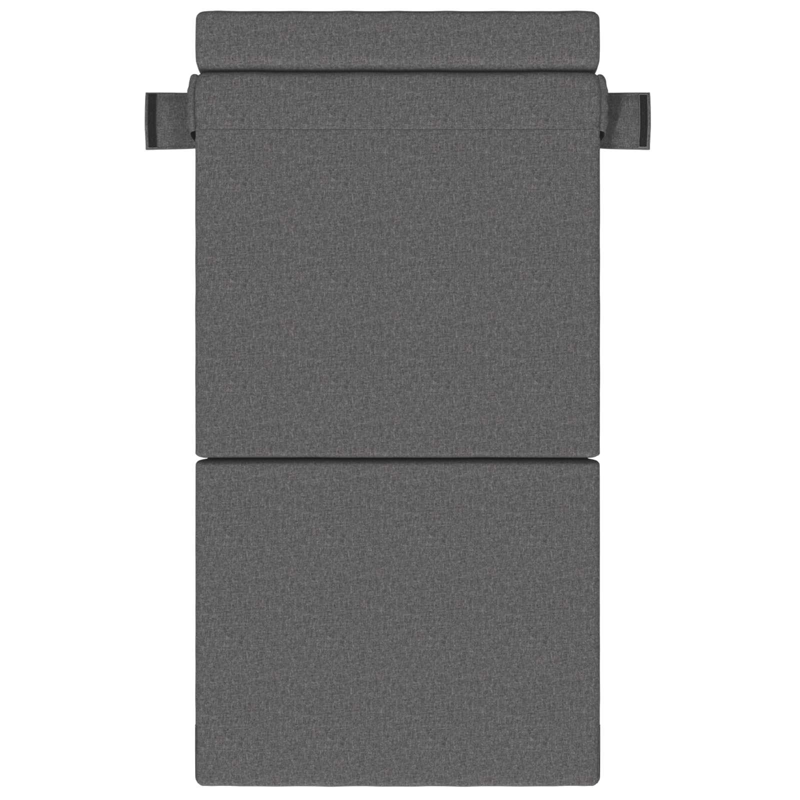 Vouwbare Bankbed Lichtgrijs 70 x 72 x 60 cm Stof – afbeelding 3