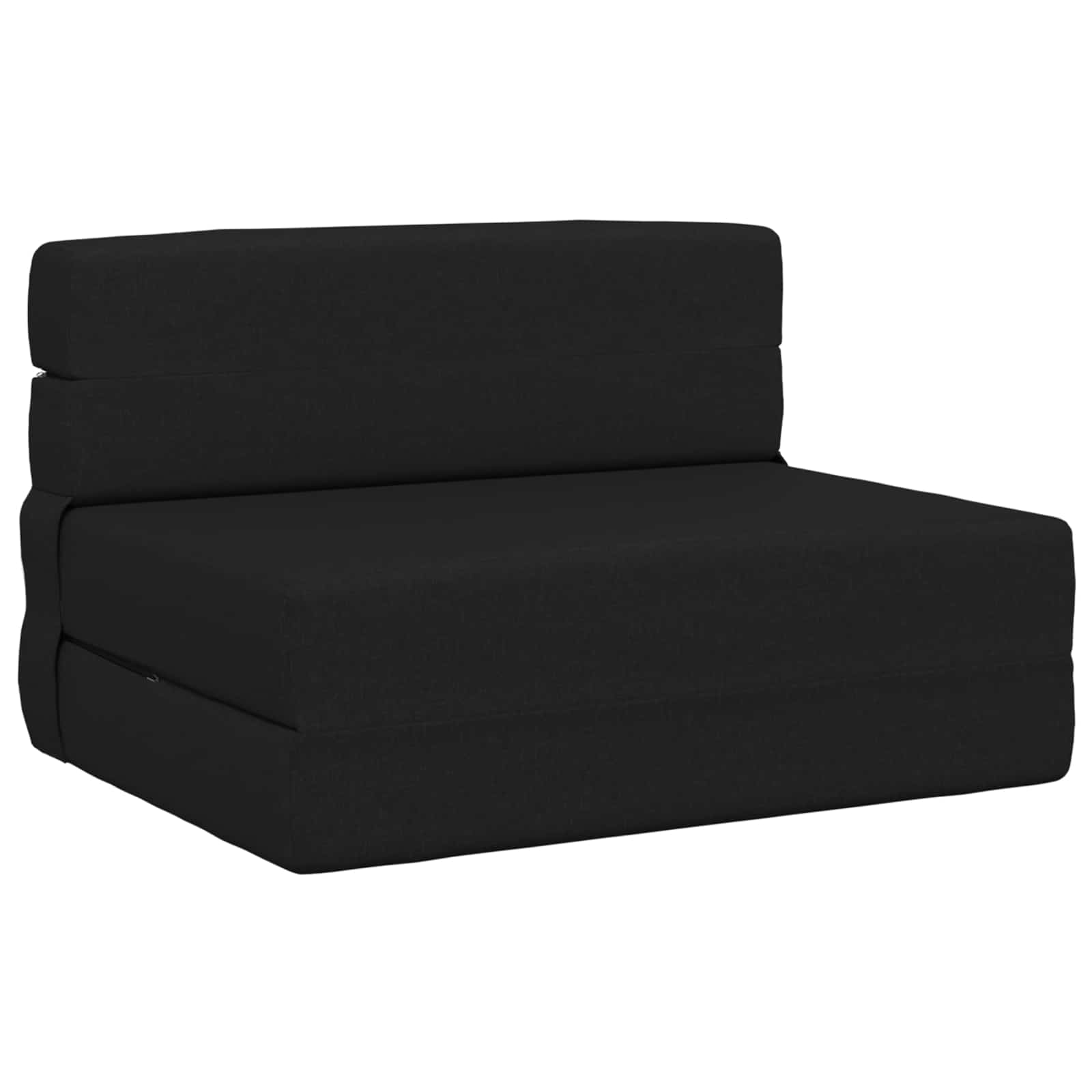 Vouwbare Bankbed Zwart 70 x 72 x 60 cm Stof – afbeelding 2