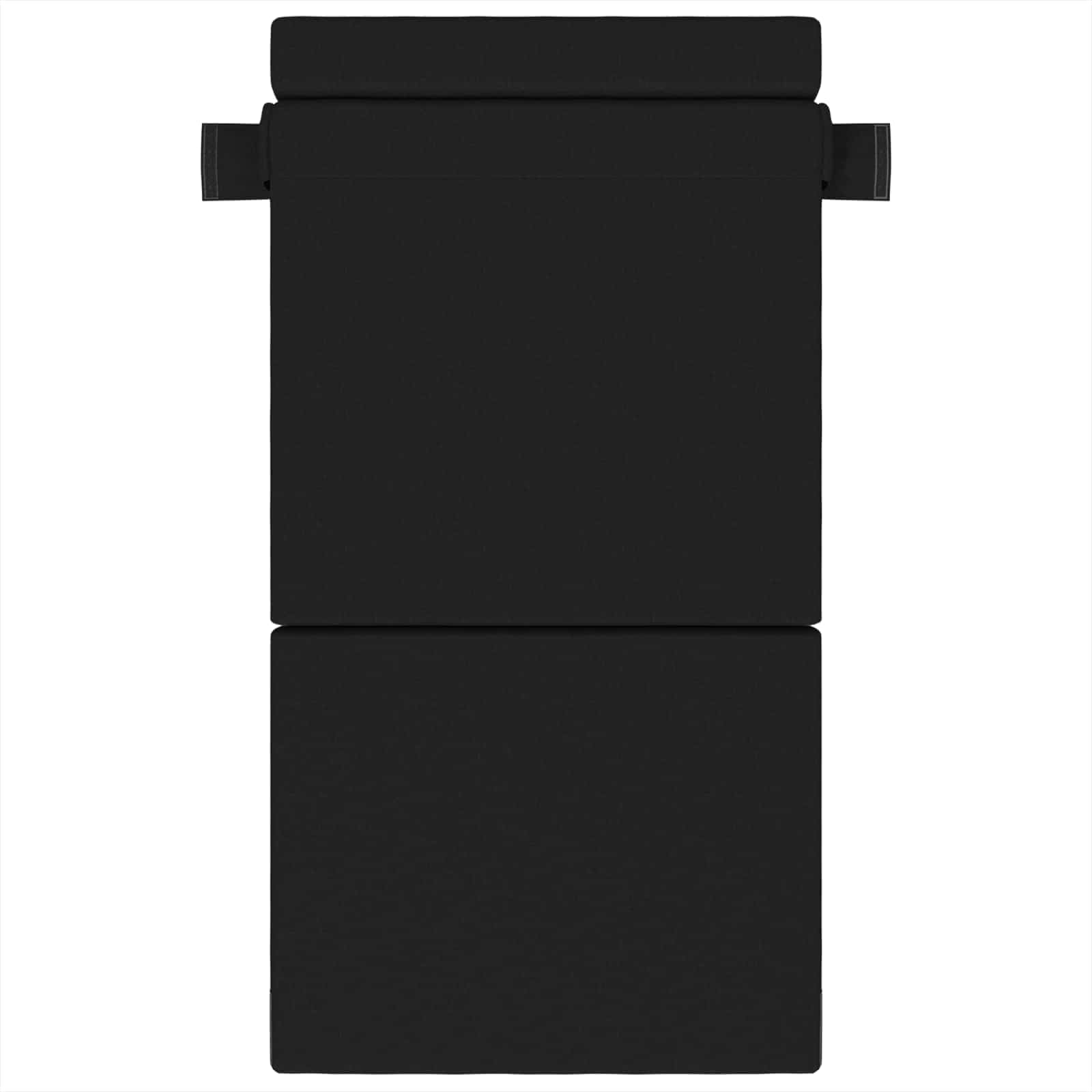 Vouwbare Bankbed Zwart 70 x 72 x 60 cm Stof – afbeelding 3
