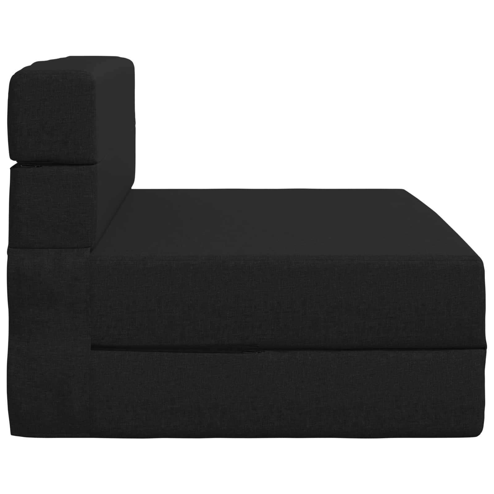 Vouwbare Bankbed Zwart 70 x 72 x 60 cm Stof – afbeelding 4