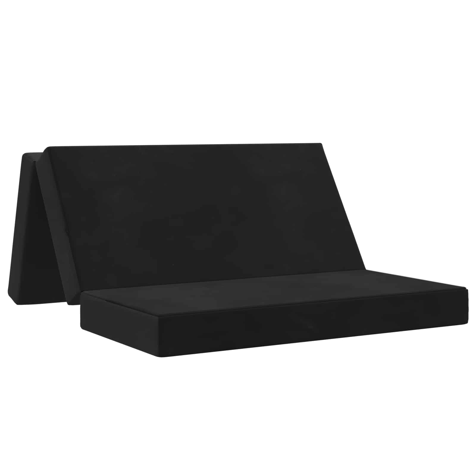 Vouwbare Bankbed 160 x 67 x 45 cm Zwart – afbeelding 2
