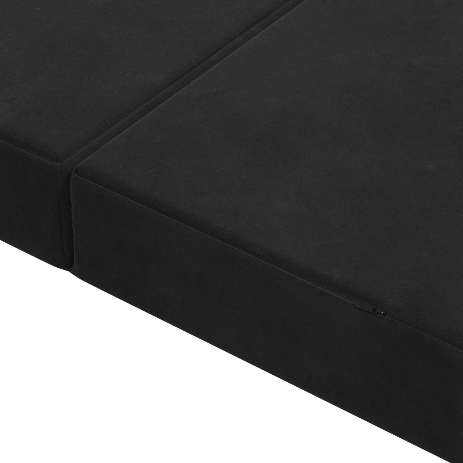 Vouwbare Bankbed 160 x 67 x 45 cm Zwart – afbeelding 7