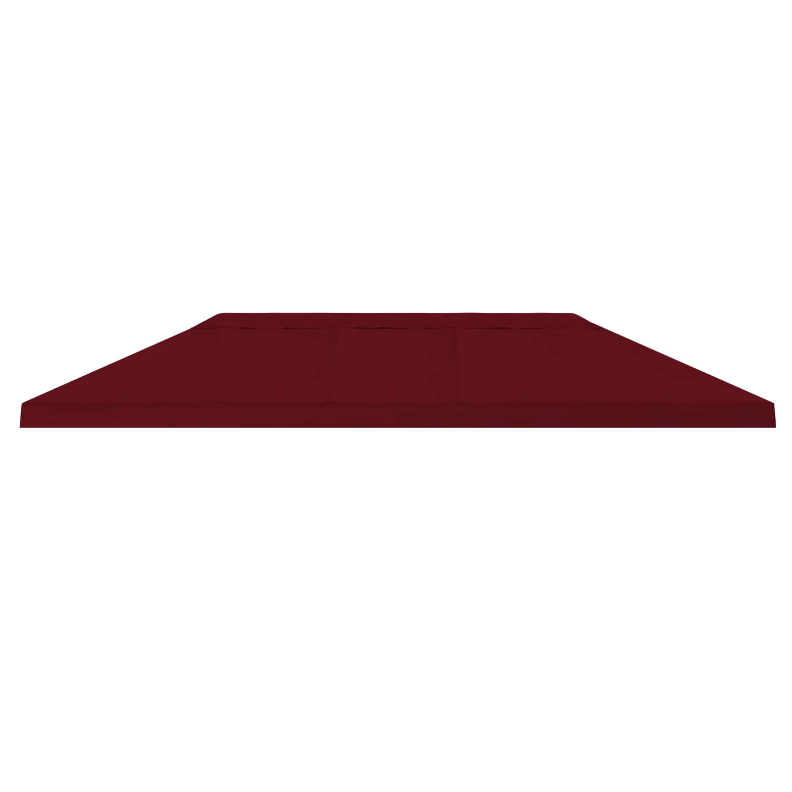 Gazebo Luifel Dekking 6 x 3 m Bordeauxrood Polyester 190 – afbeelding 3