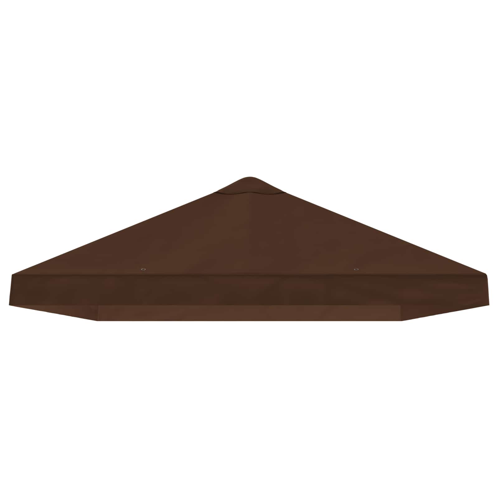 Gazebo Luifel Dekking 6 x 3 m Bruin Polyester 190 – afbeelding 4