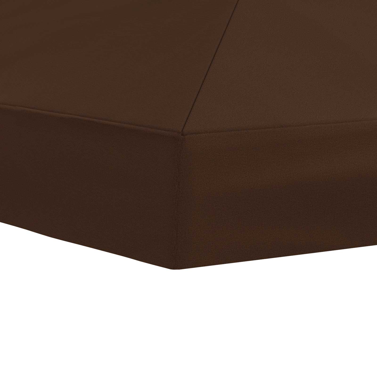 Gazebo Luifel Dekking 6 x 3 m Bruin Polyester 190 – afbeelding 5