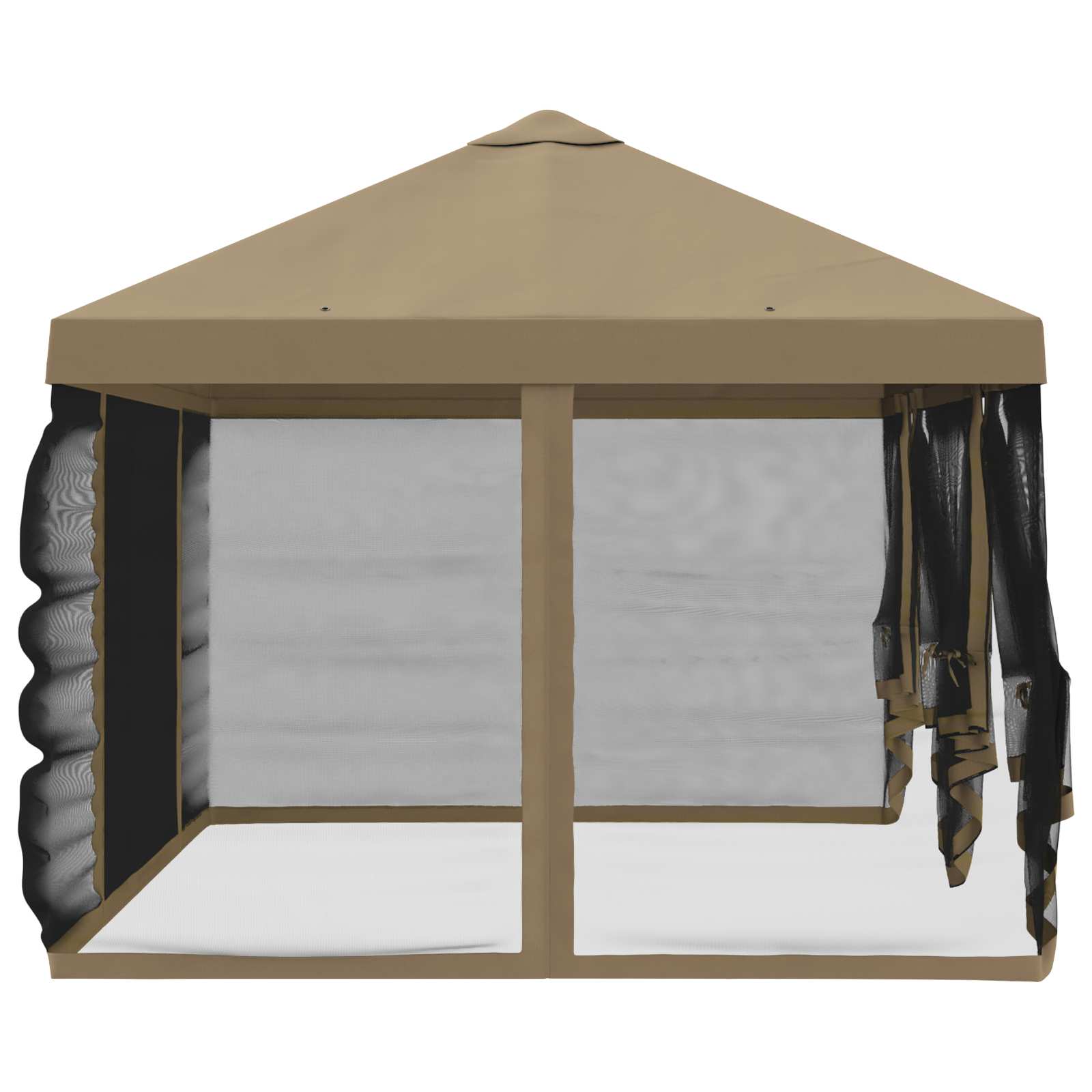 Gazebo Hoes met Zijwanden 6 x 3 m Beige Polyester 190 – afbeelding 6